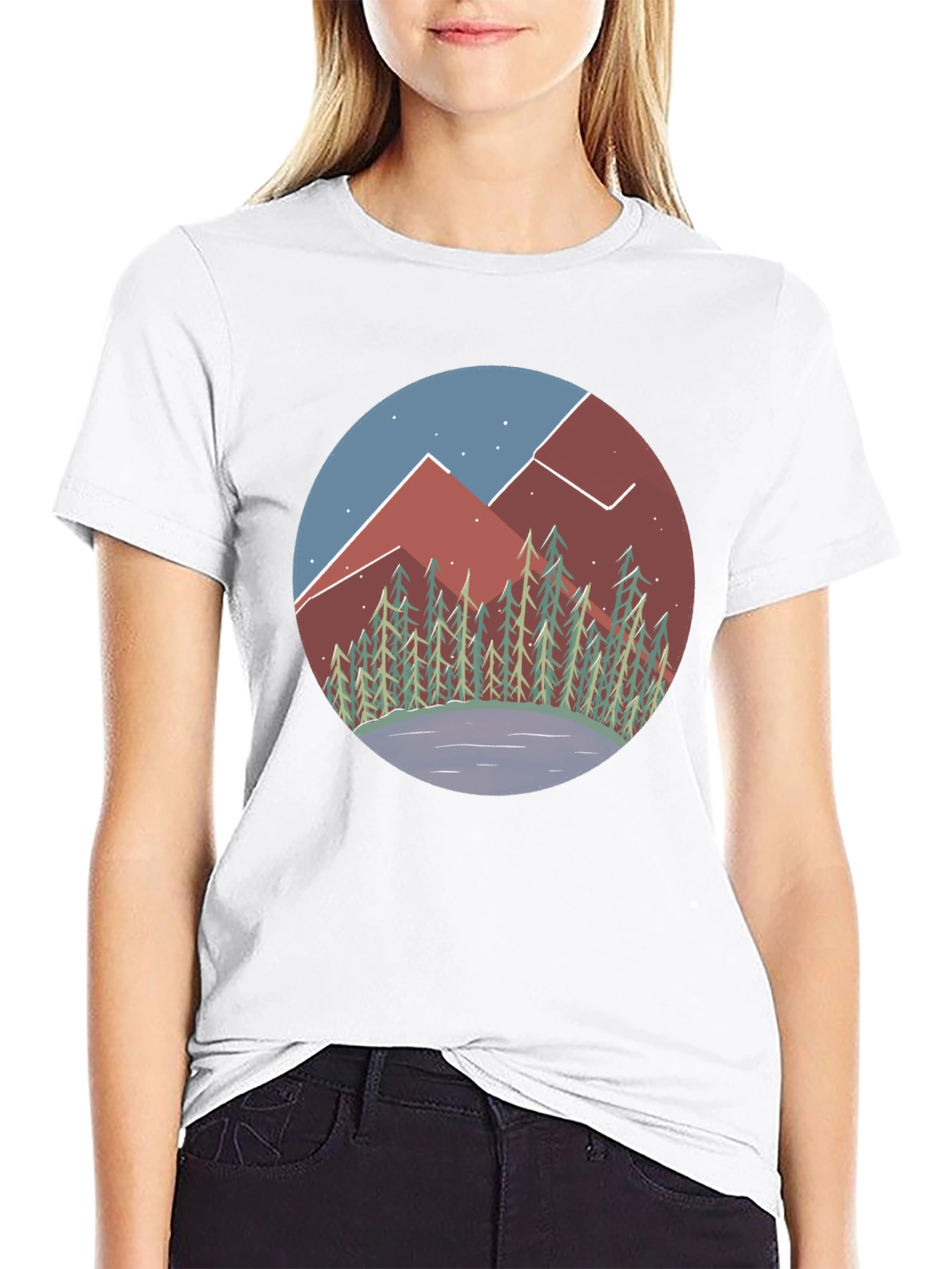 Mountain Vista Graphic Tee - Unisex Black Shirt