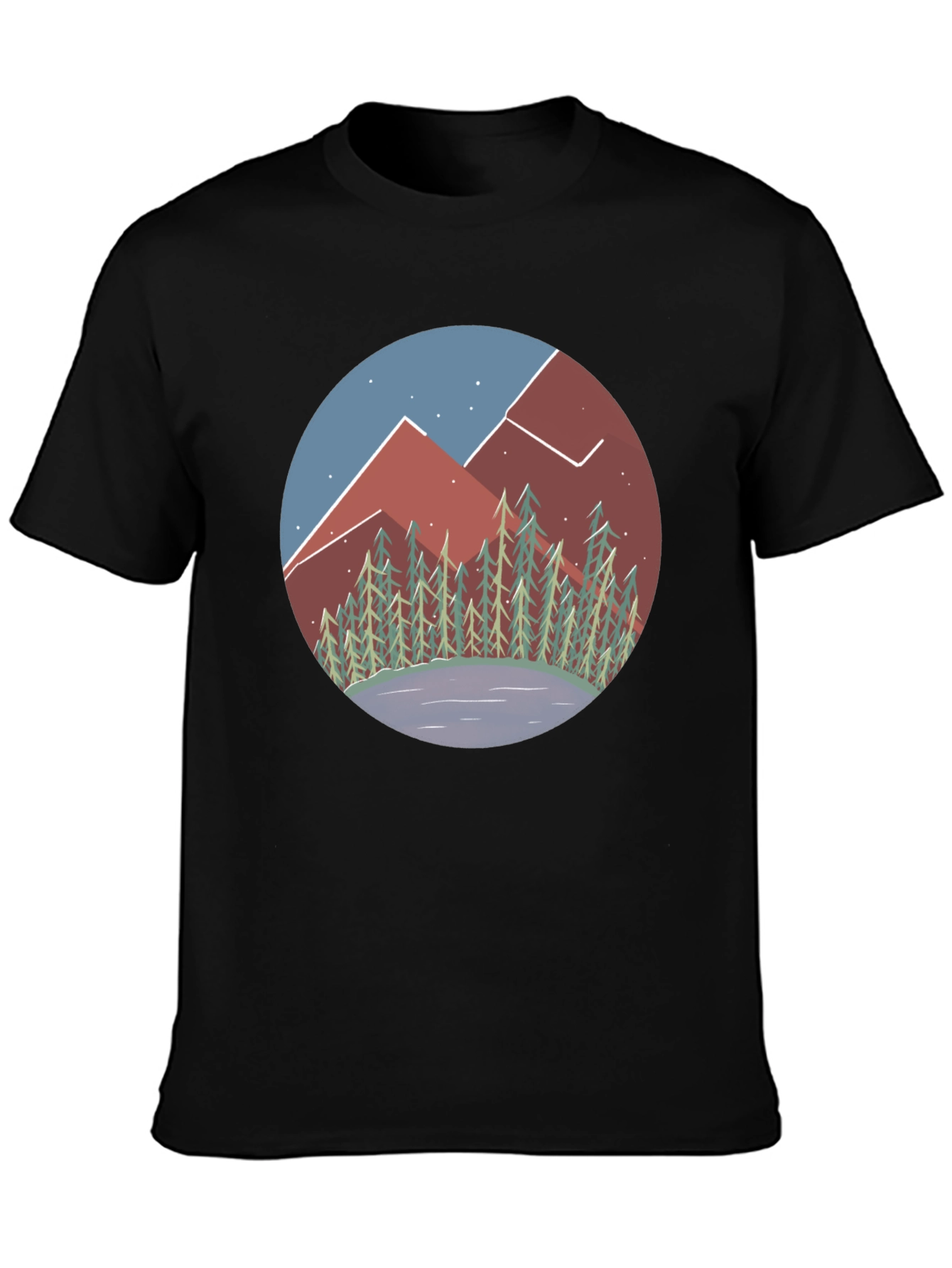 Mountain Vista Graphic Tee - Unisex Black Shirt