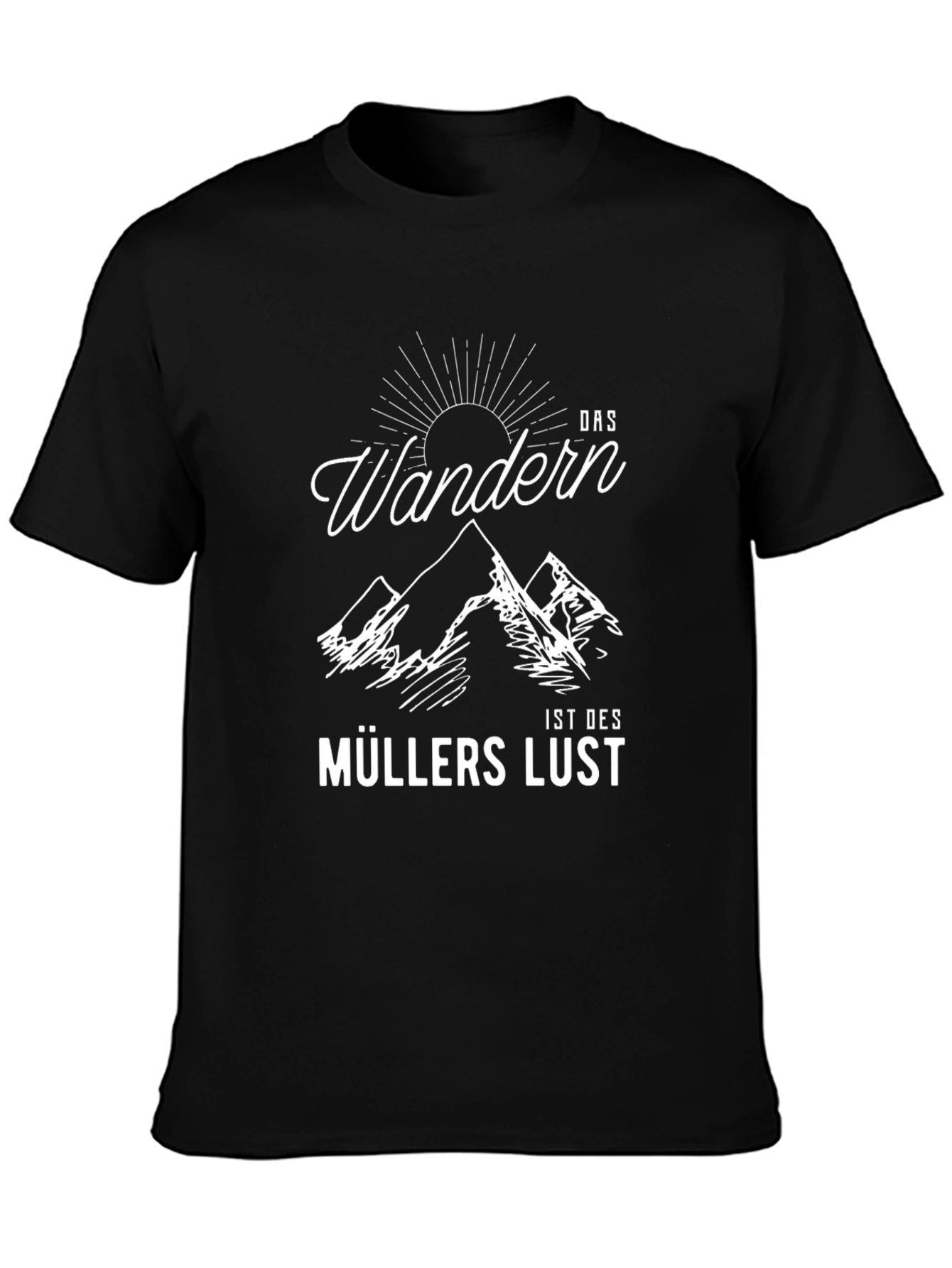 Das Wandern Müllers Lust Black T-Shirt