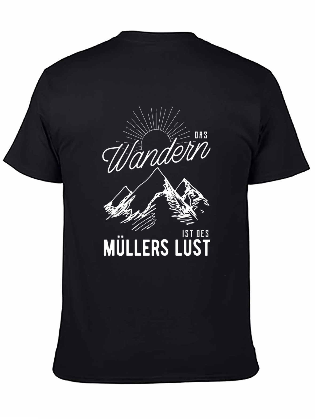 Das Wandern Müllers Lust Black T-Shirt