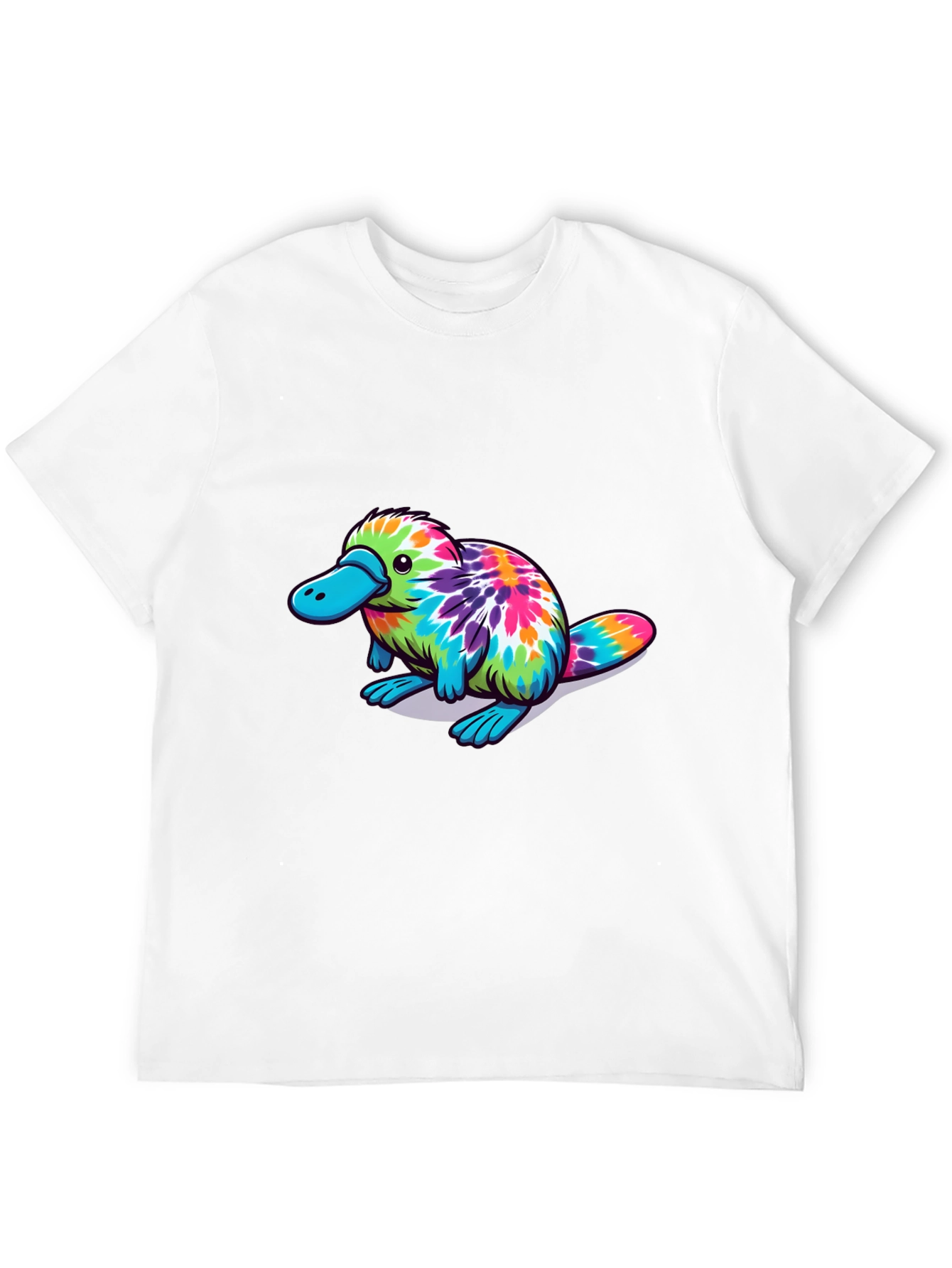 Tie Dye Platypus Graphic T-Shirt