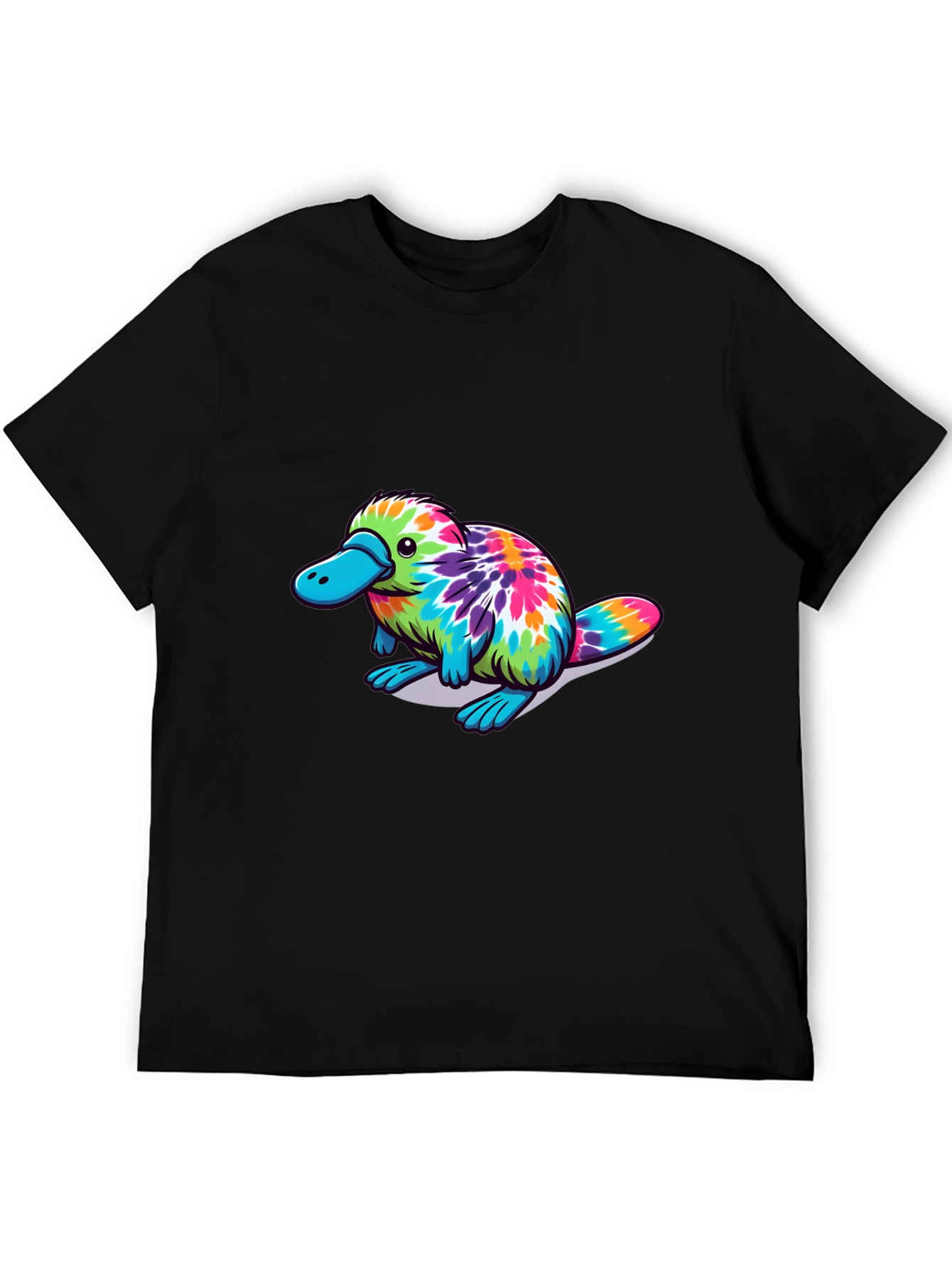 Tie Dye Platypus Graphic T-Shirt