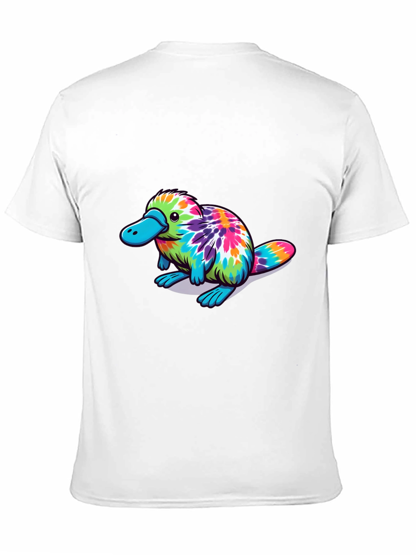 Tie Dye Platypus Graphic T-Shirt