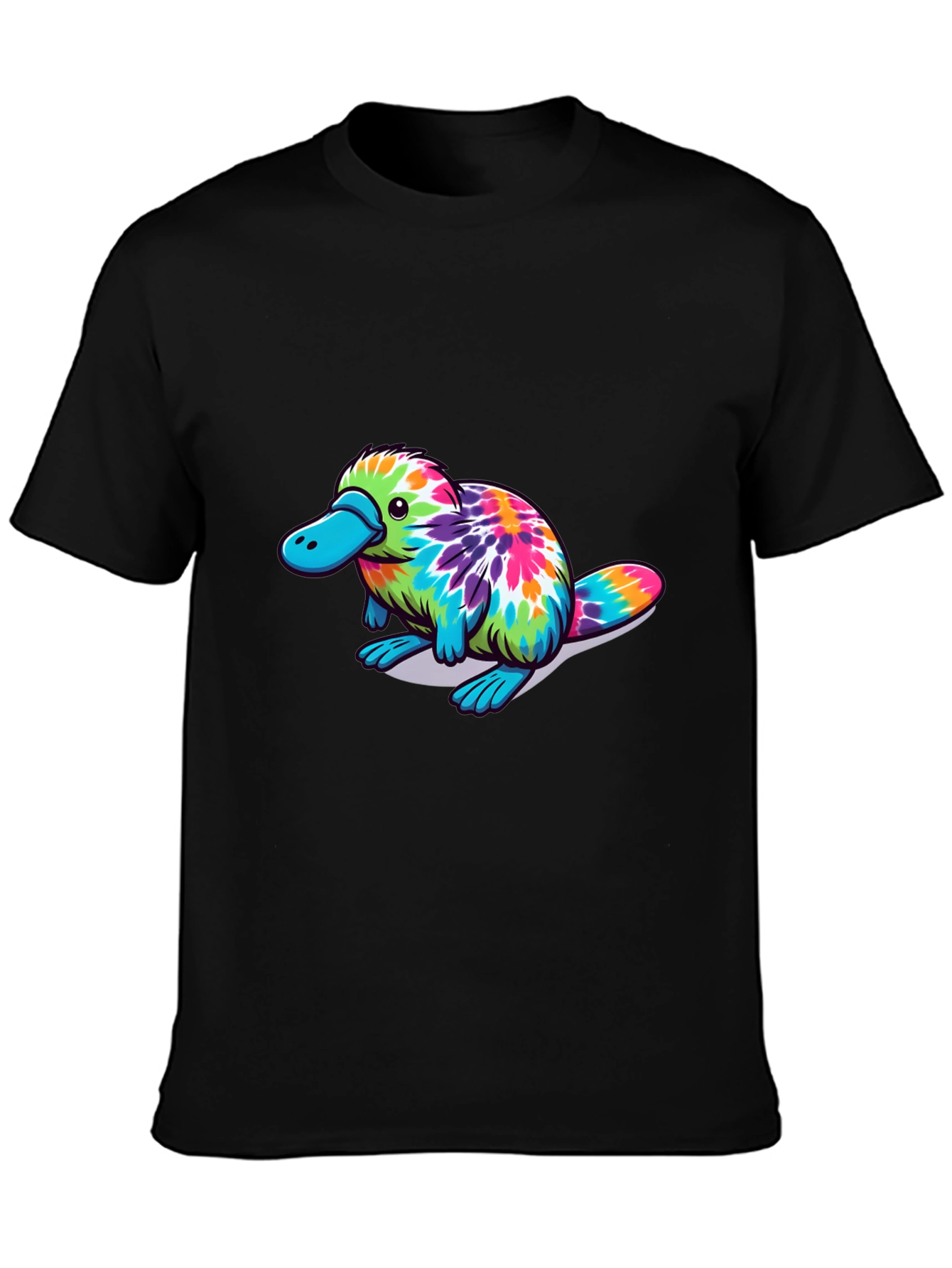 Tie Dye Platypus Graphic T-Shirt