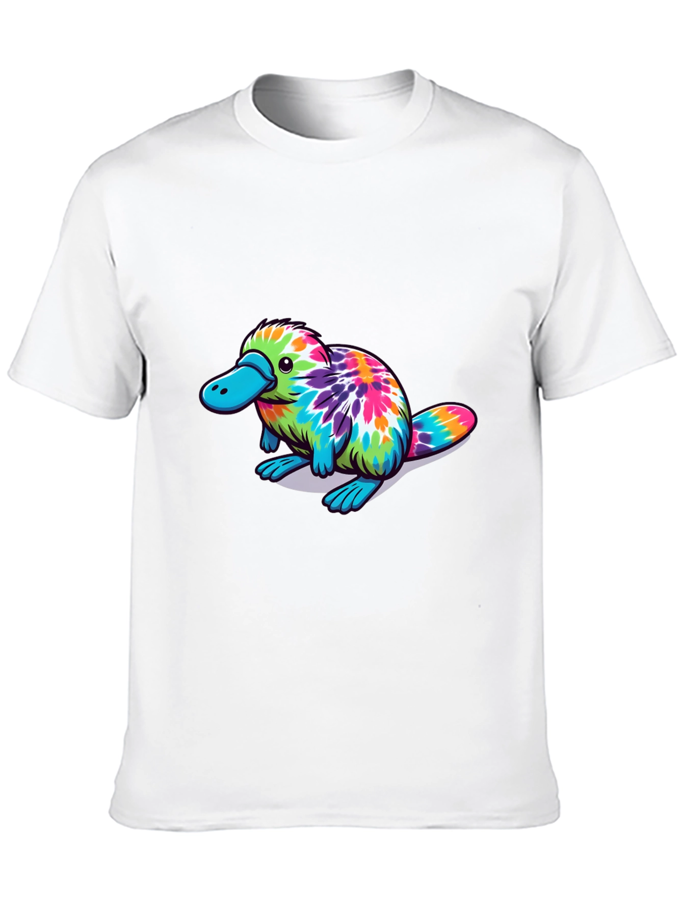 Tie Dye Platypus Graphic T-Shirt