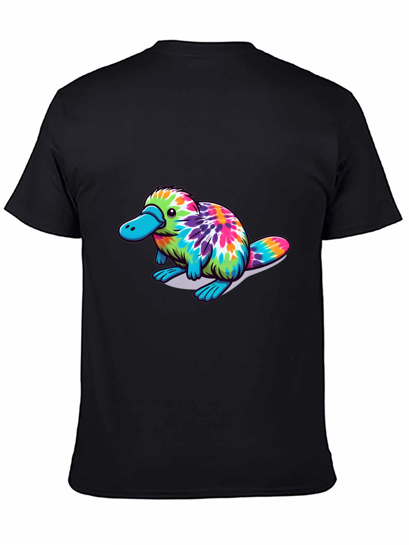 Tie Dye Platypus Graphic T-Shirt