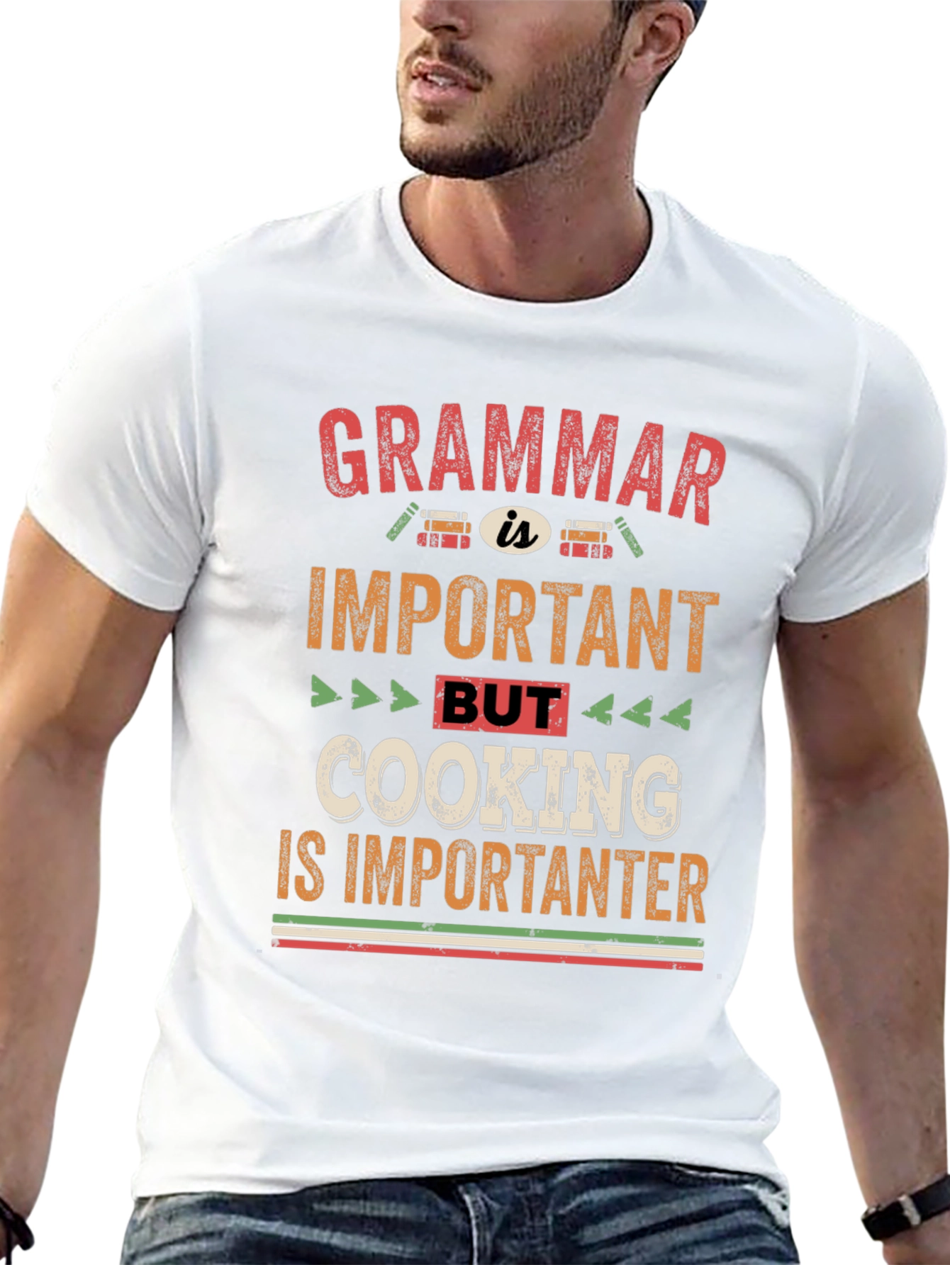 Grammar vs Cooking T-Shirt