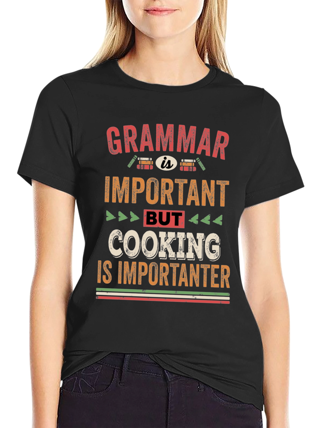 Grammar vs Cooking T-Shirt