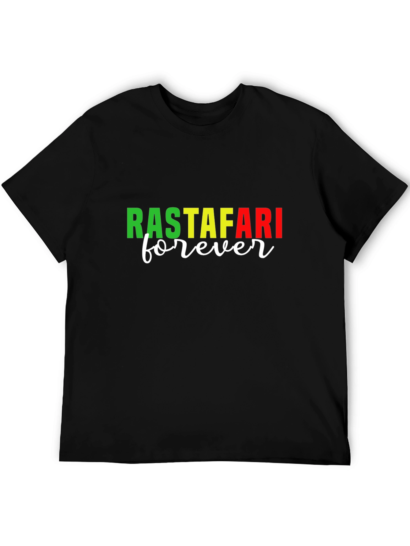 Rastafari Forever Black T-Shirt