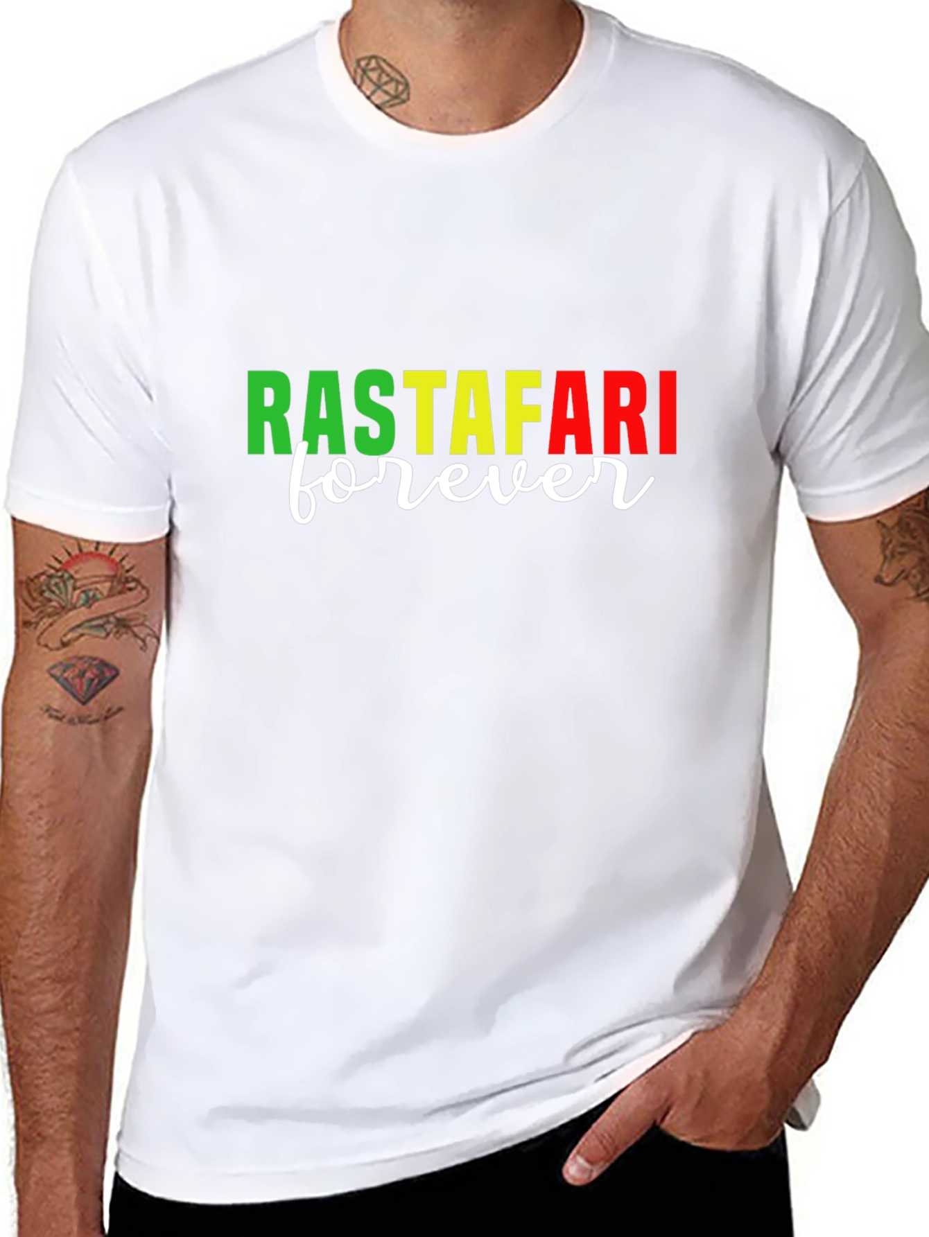 Rastafari Forever Black T-Shirt