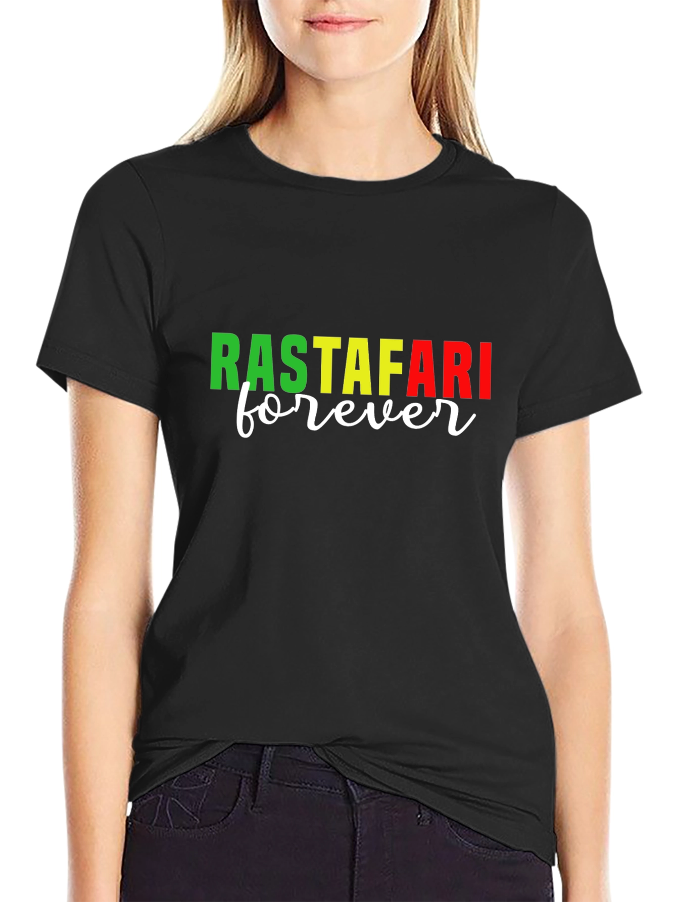 Rastafari Forever Black T-Shirt