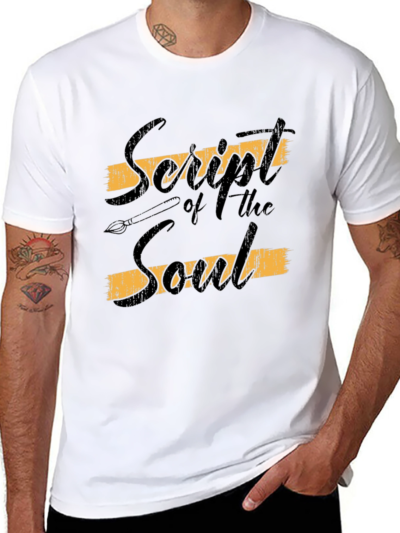 Script of the Soul Black Graphic Tee