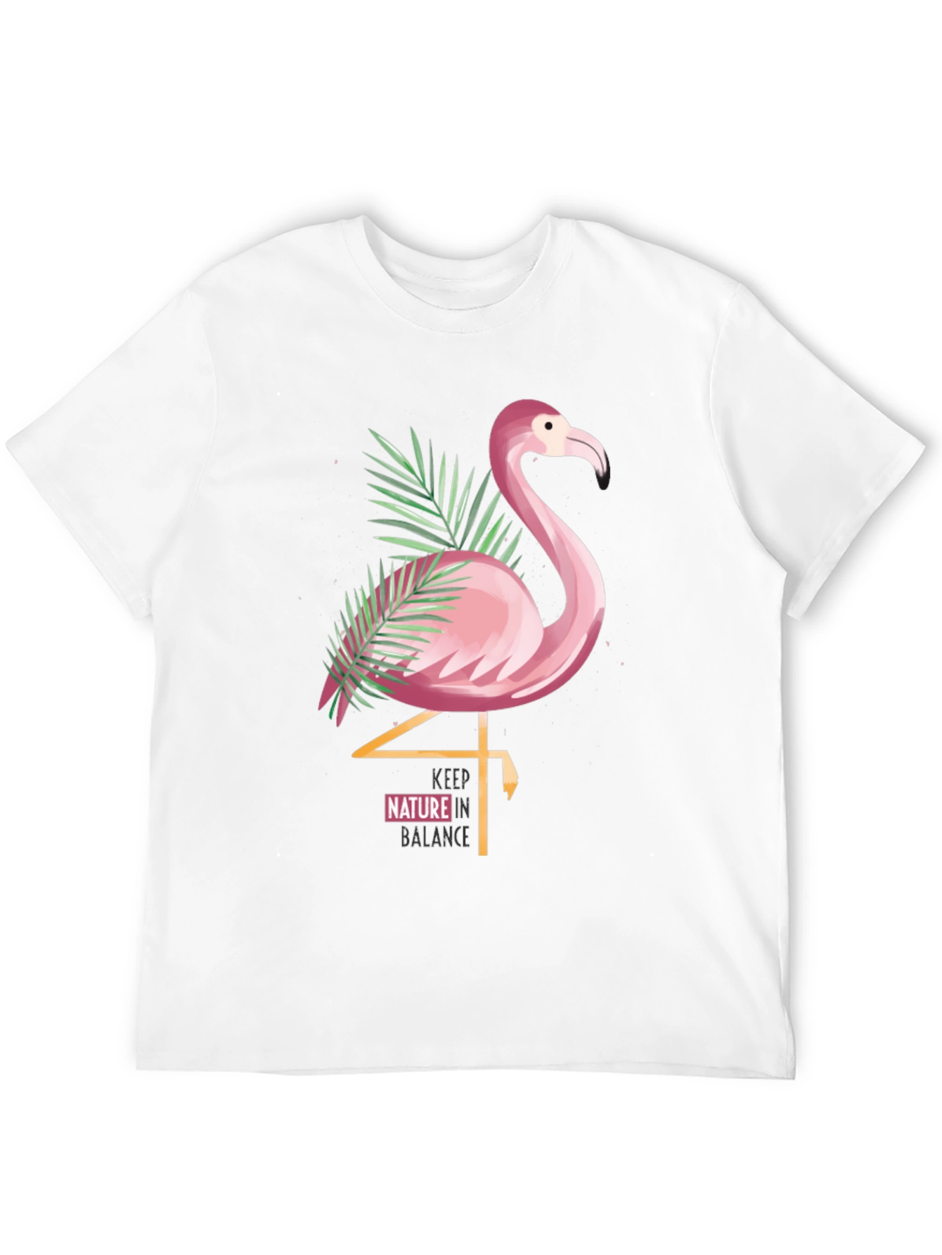 Flamingo Graphic Tee: Keep Nature In Balance