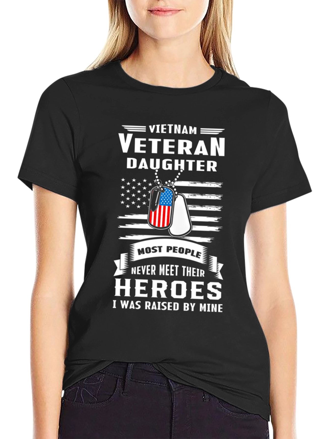 Vietnam Veteran Daughter Graphic T-Shirt