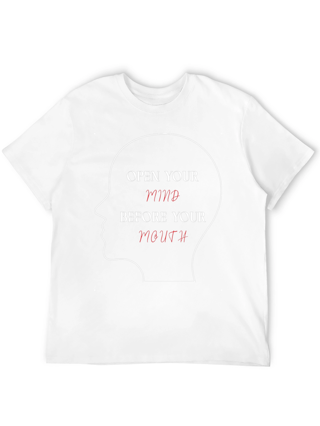 Open Mind Graphic Tee - Black Cotton T-Shirt