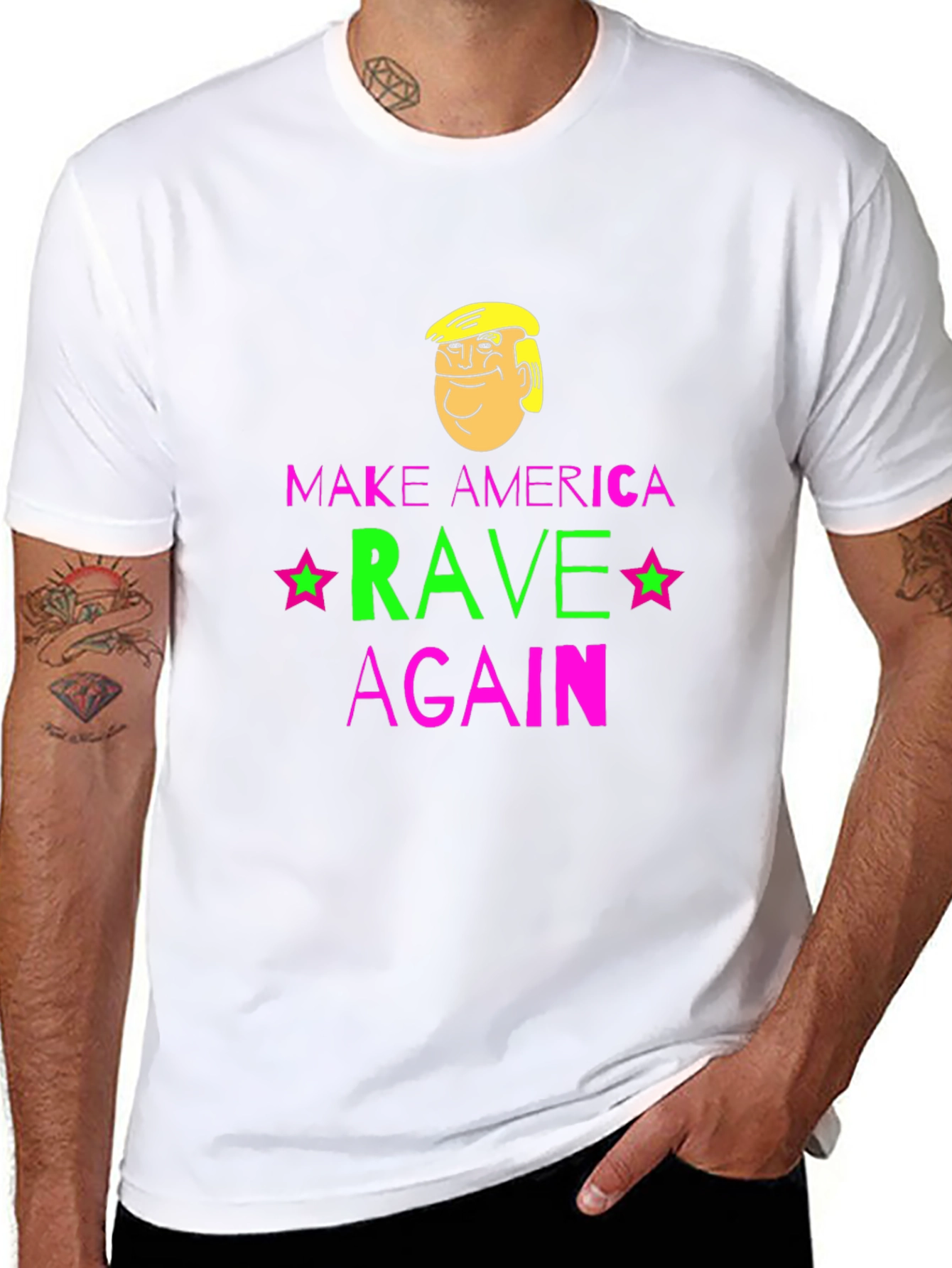 Make America Rave Again T-Shirt - Novelty Graphic Tee
