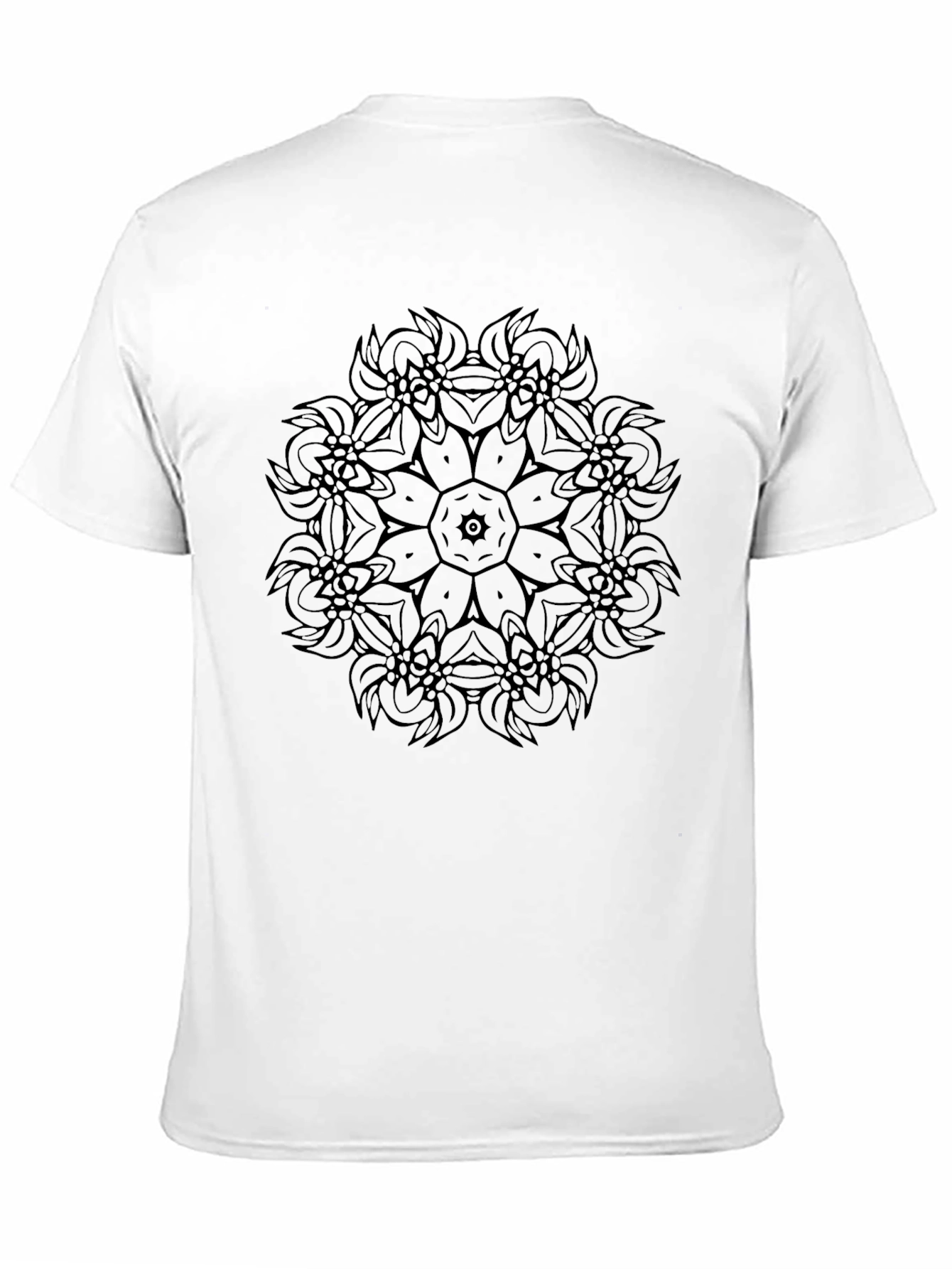 Black Mandala Graphic Tee - Stylish Comfort