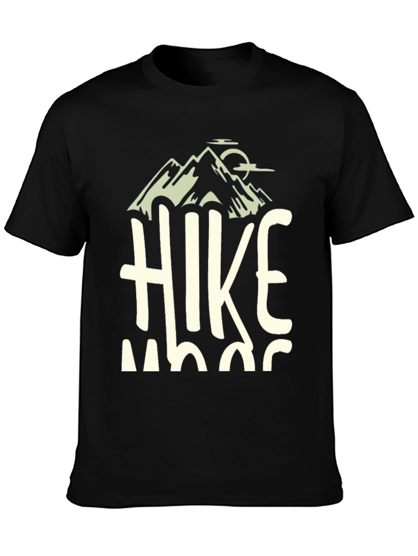 Hike Mode On Black Graphic Tee