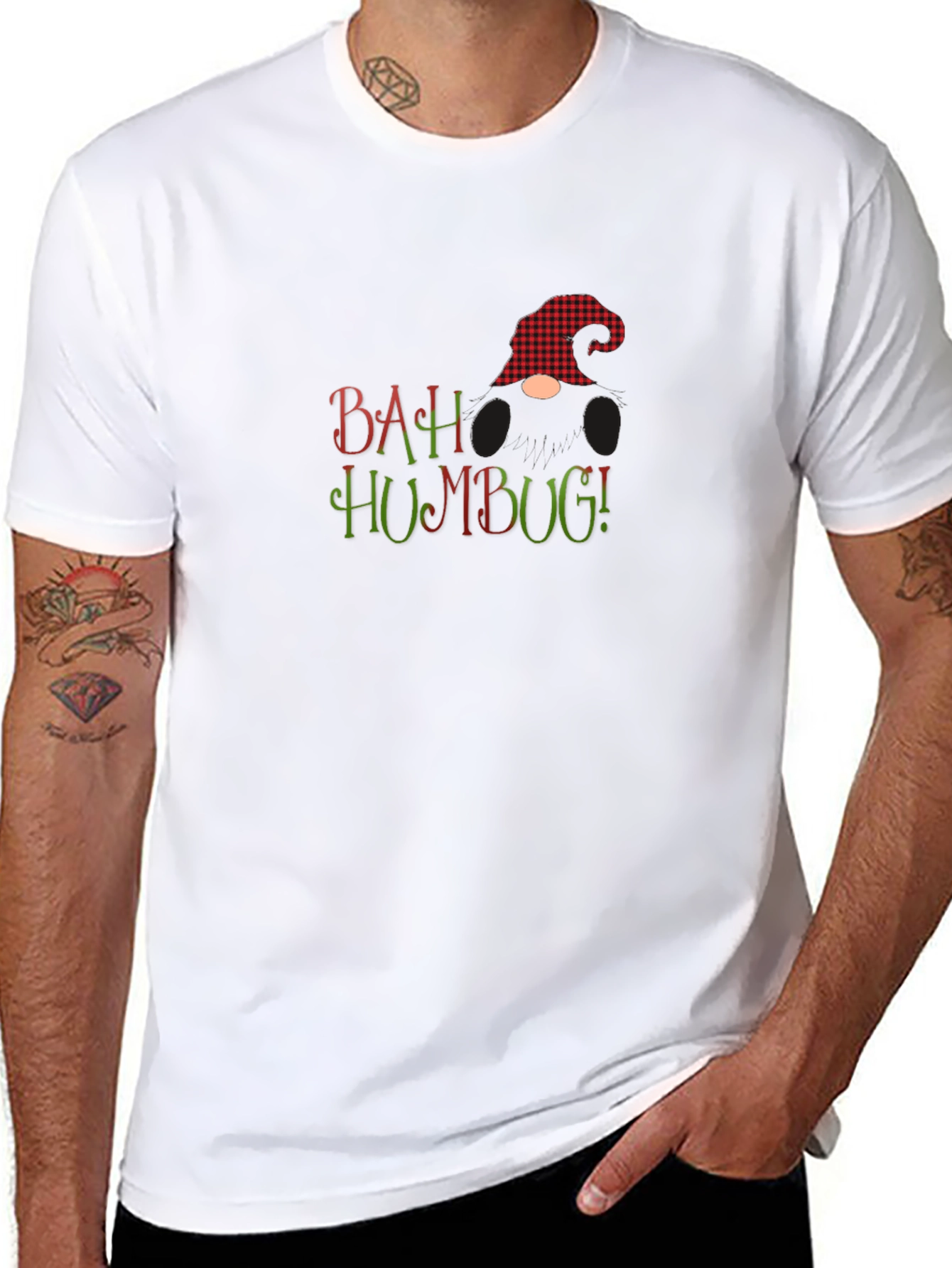Bah Humbug Gnome Christmas T-Shirt