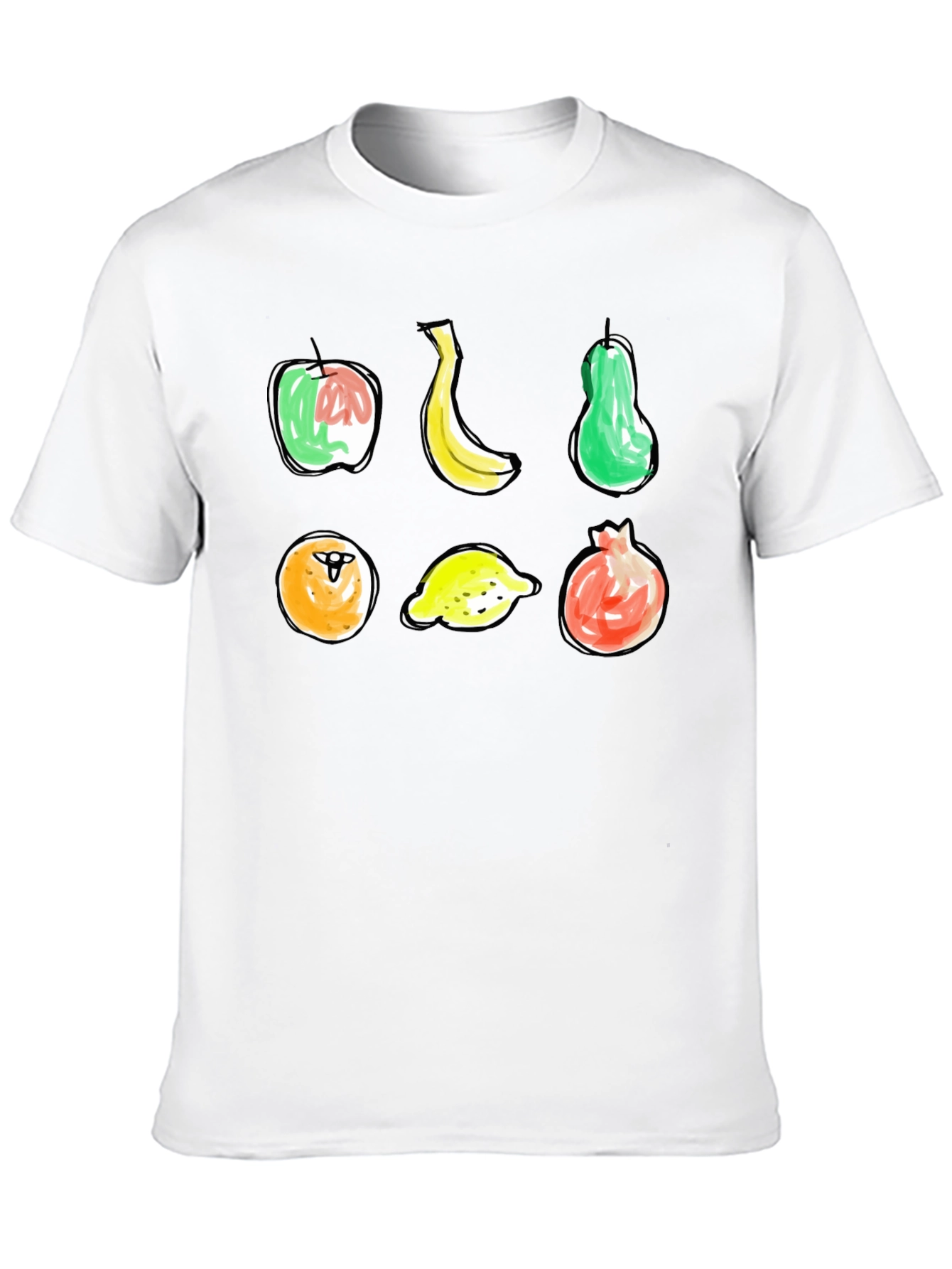 Fun Fruit Sketch T-Shirt