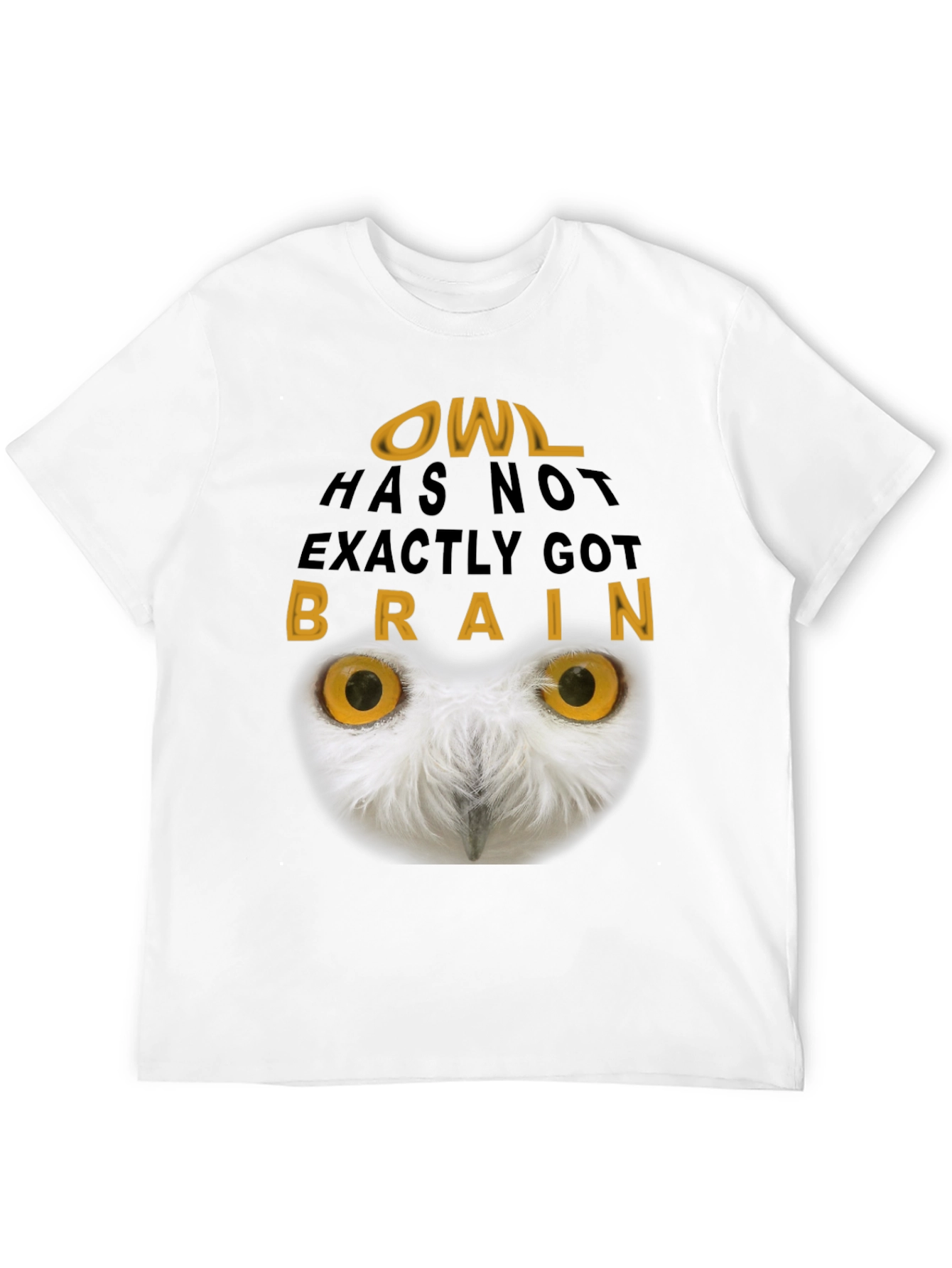 Owl Brain T-Shirt - Funny Graphic Tee
