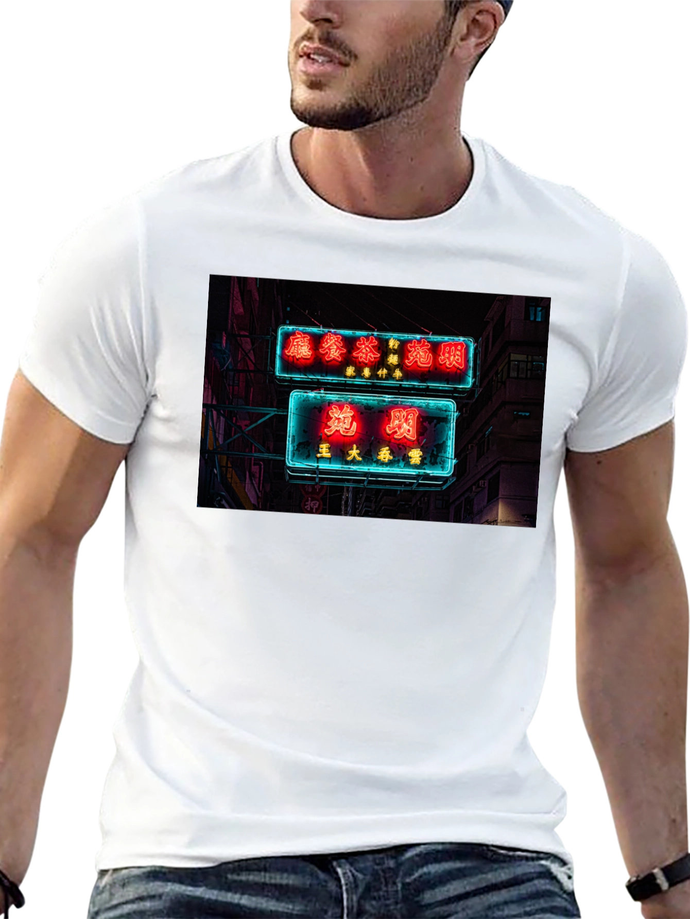 Neon Sign Black T-Shirt