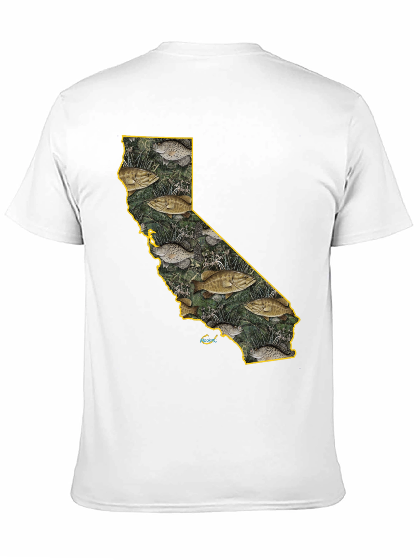 California Fish Graphic Tee - Bass Fishing T-Shirt