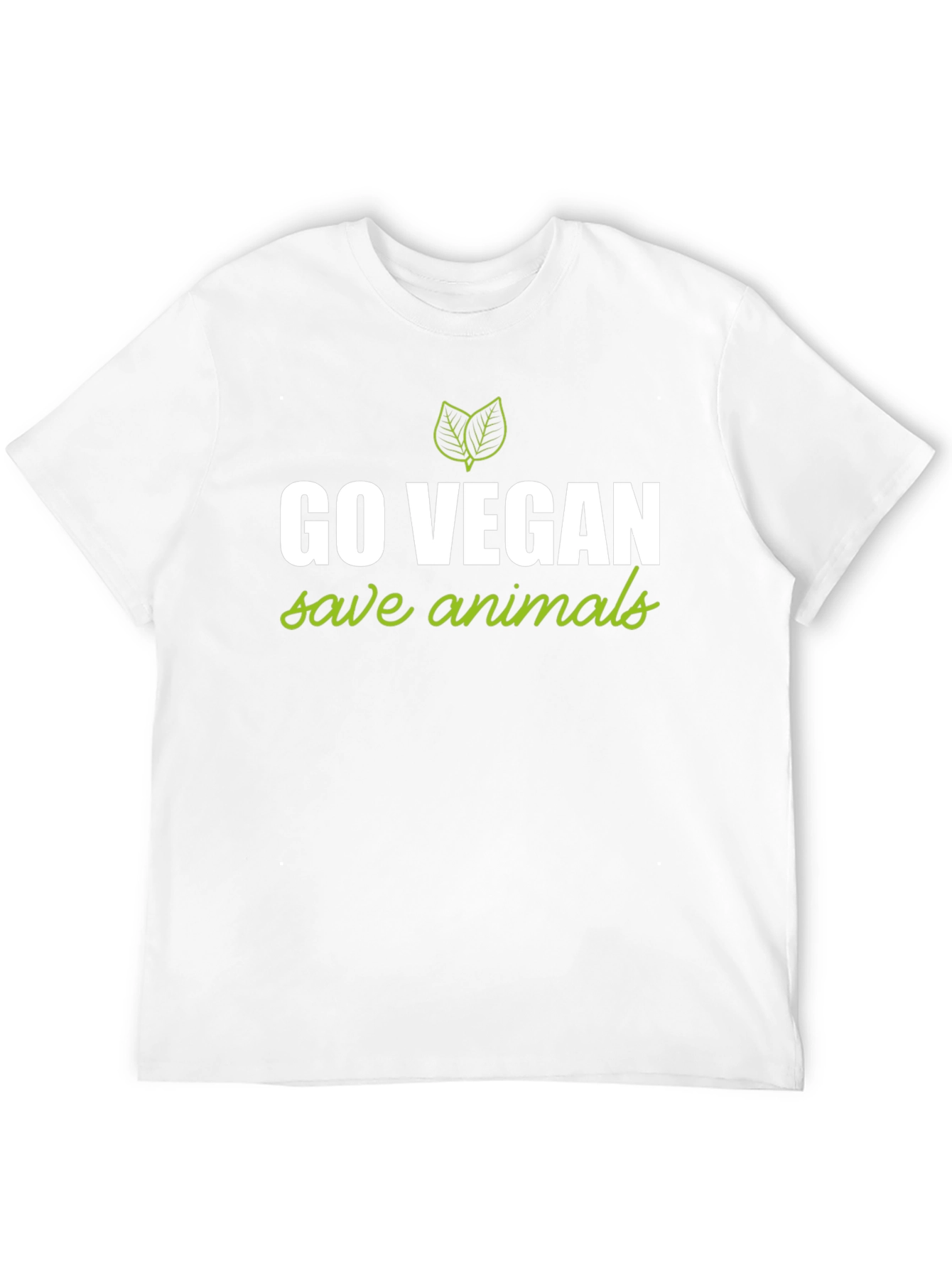 Go Vegan Save Animals Graphic Tee - Black