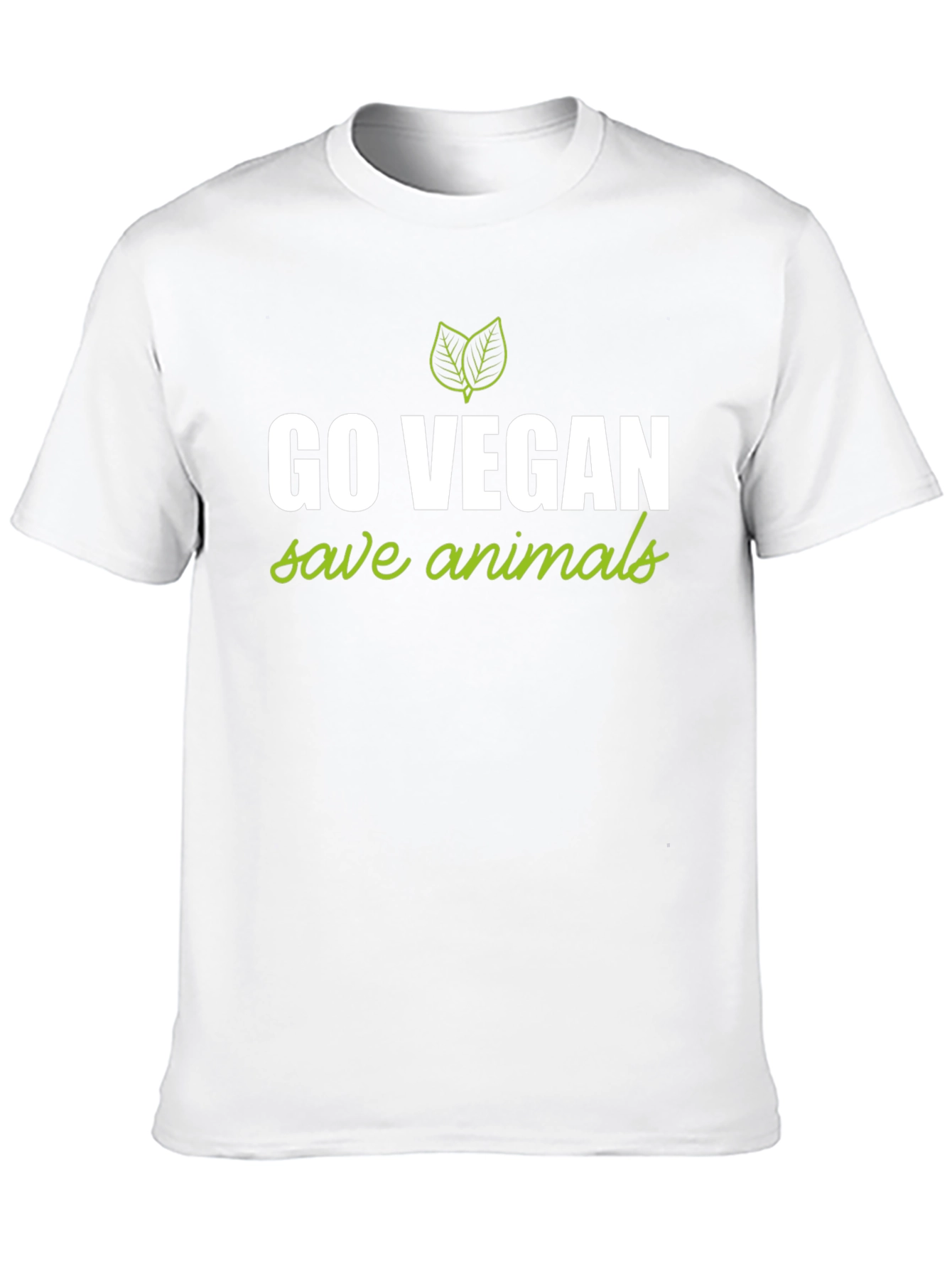 Go Vegan Save Animals Graphic Tee - Black