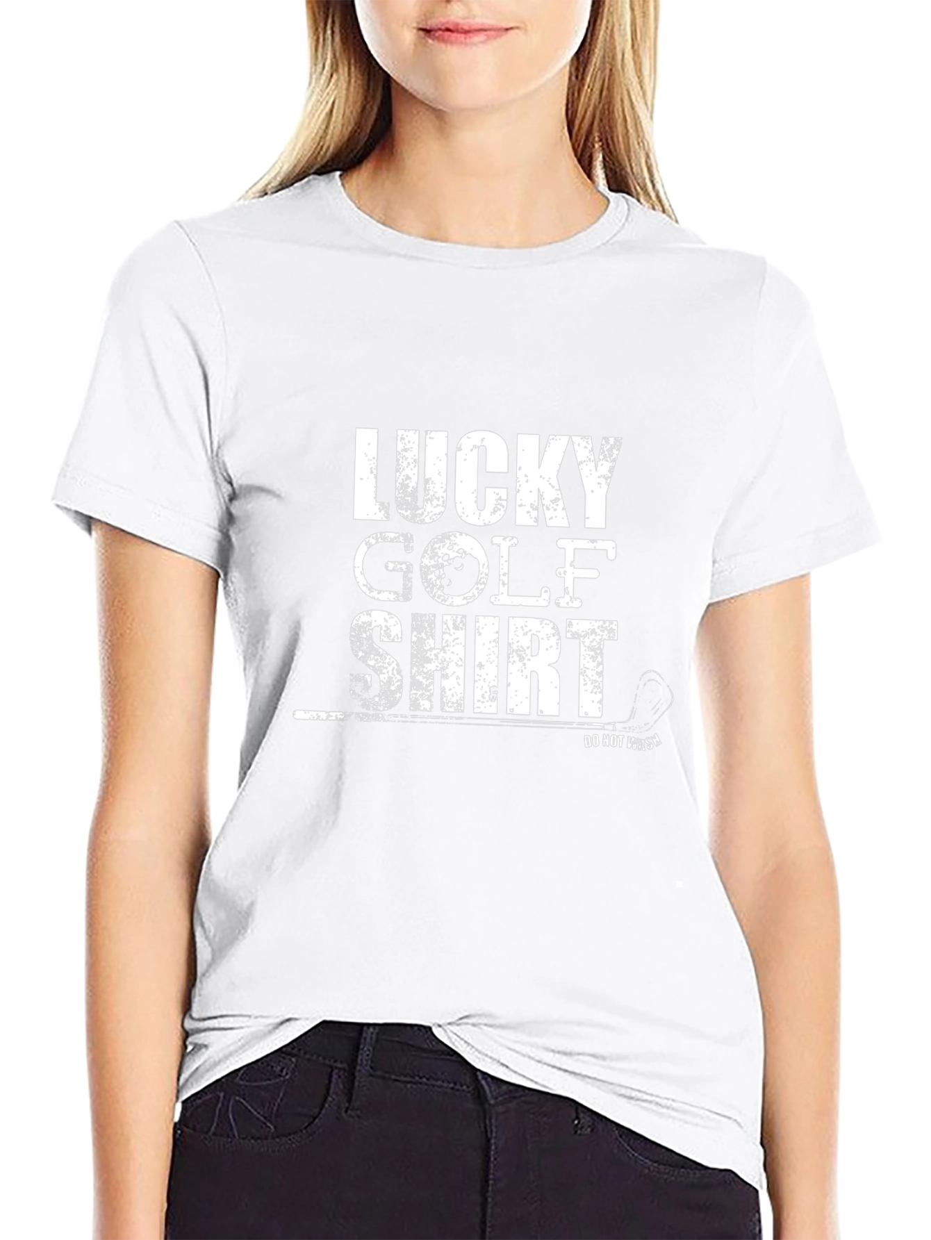 Lucky Golf Shirt - Mens Black Tee