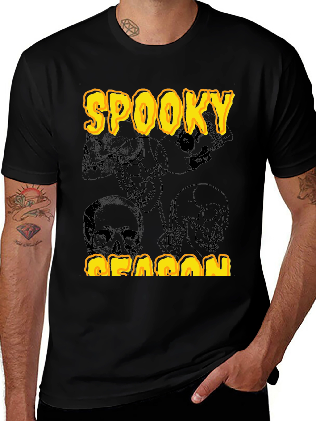 Spooky Season Graphic Tee - Halloween Style