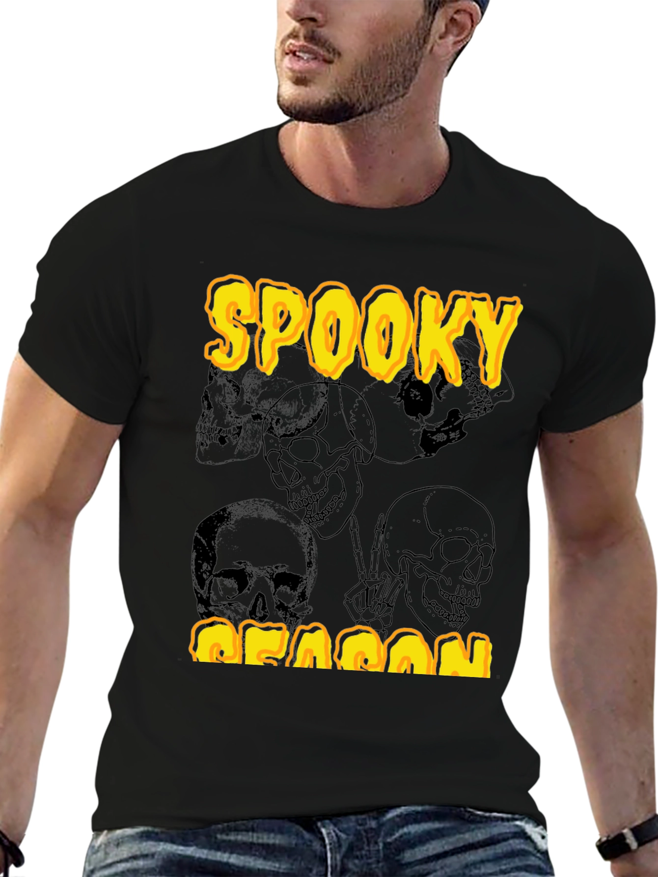 Spooky Season Graphic Tee - Halloween Style