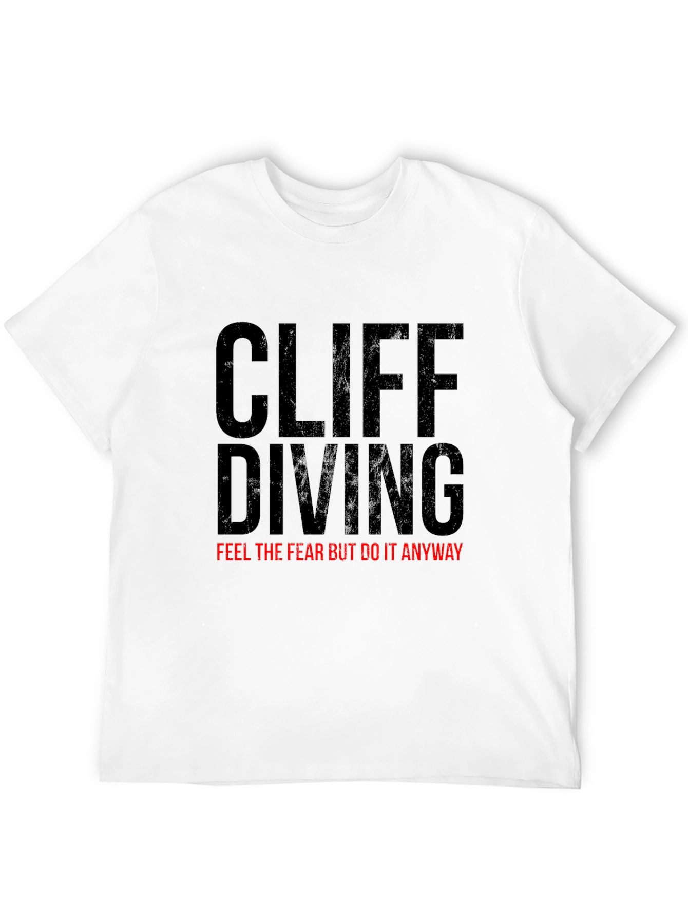 Cliff Diving Graphic T-Shirt - Black