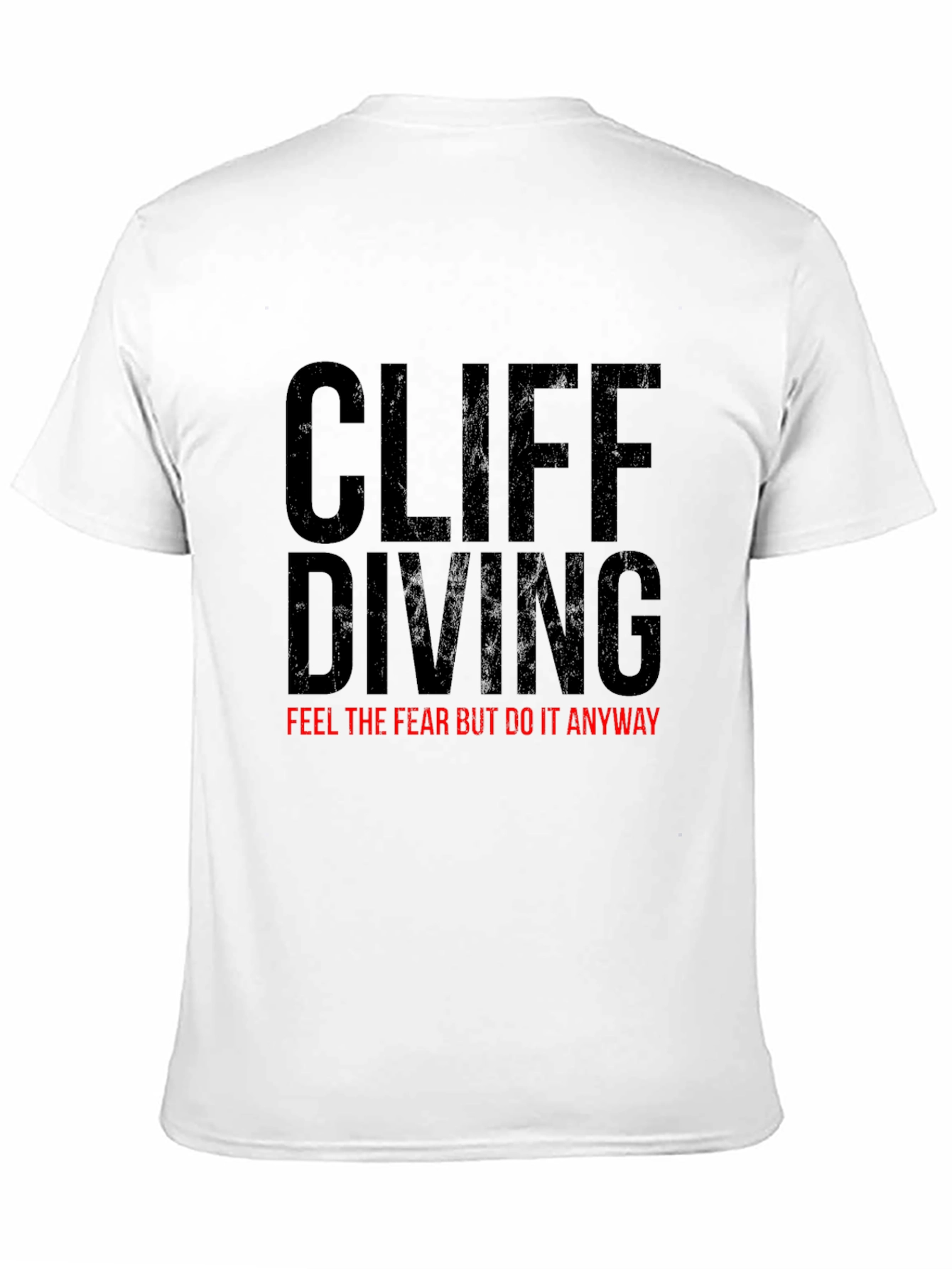 Cliff Diving Graphic T-Shirt - Black