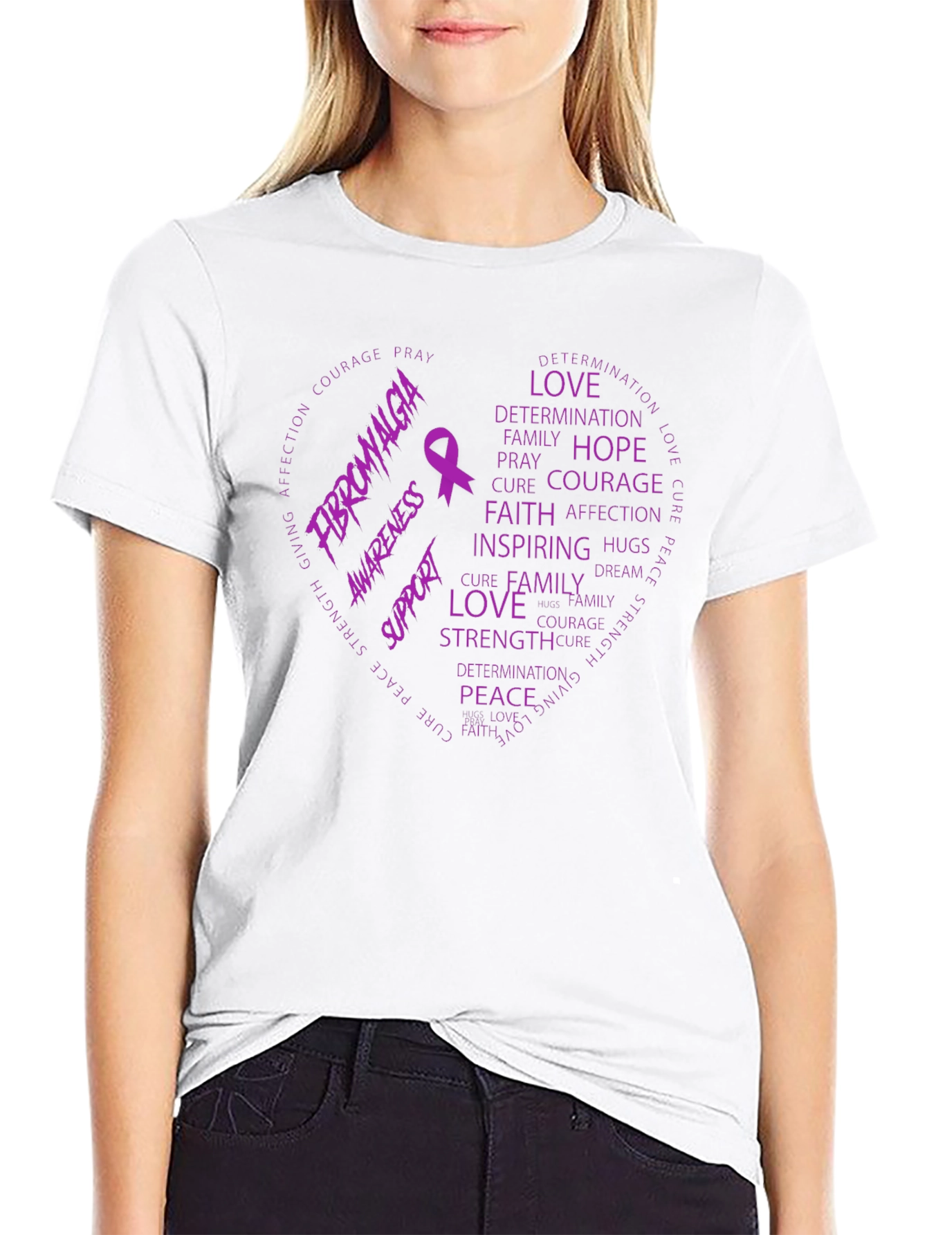 Fibromyalgia Awareness Support T-Shirt
