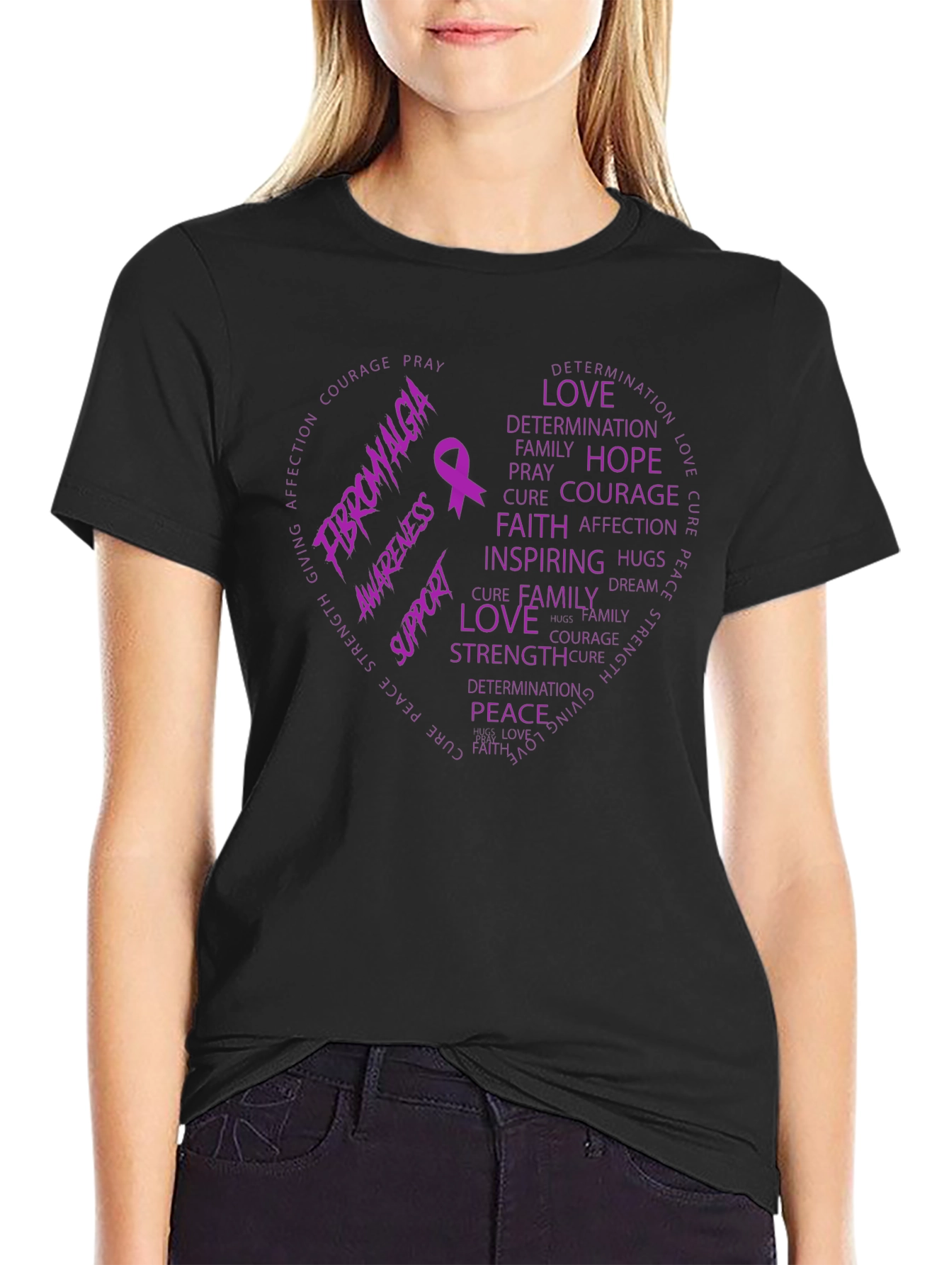 Fibromyalgia Awareness Support T-Shirt