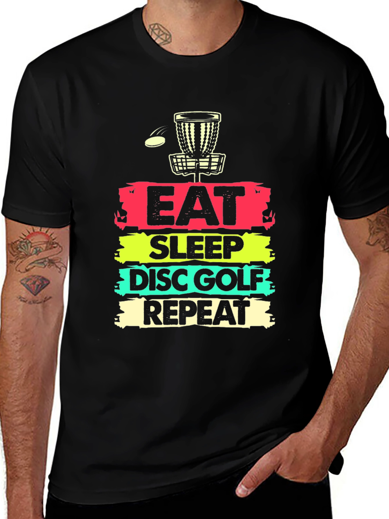 Eat Sleep Disc Golf Repeat T-Shirt