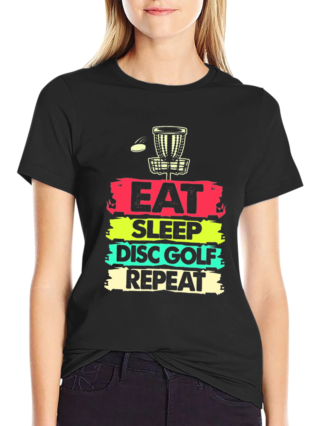 Eat Sleep Disc Golf Repeat T-Shirt