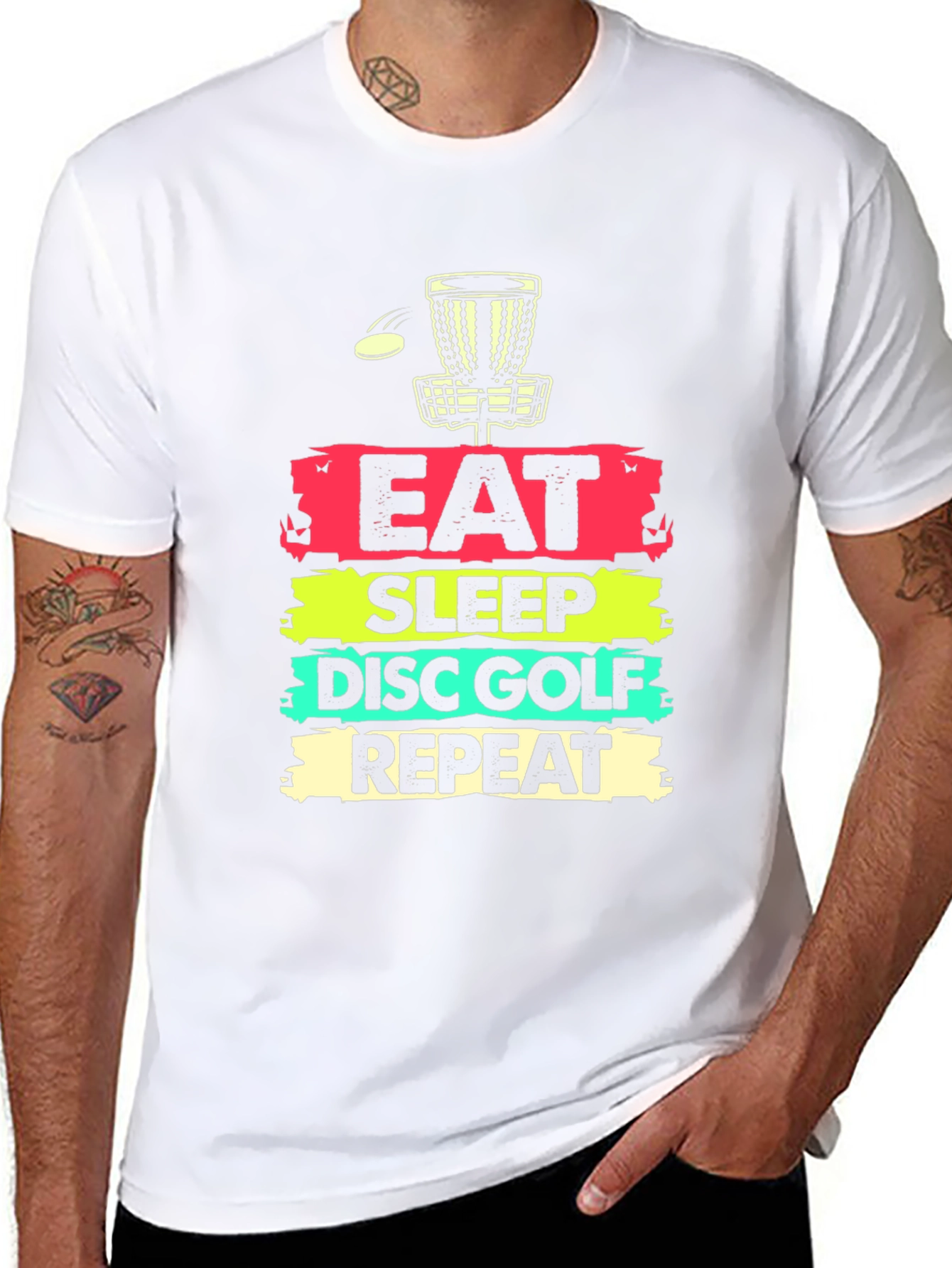 Eat Sleep Disc Golf Repeat T-Shirt