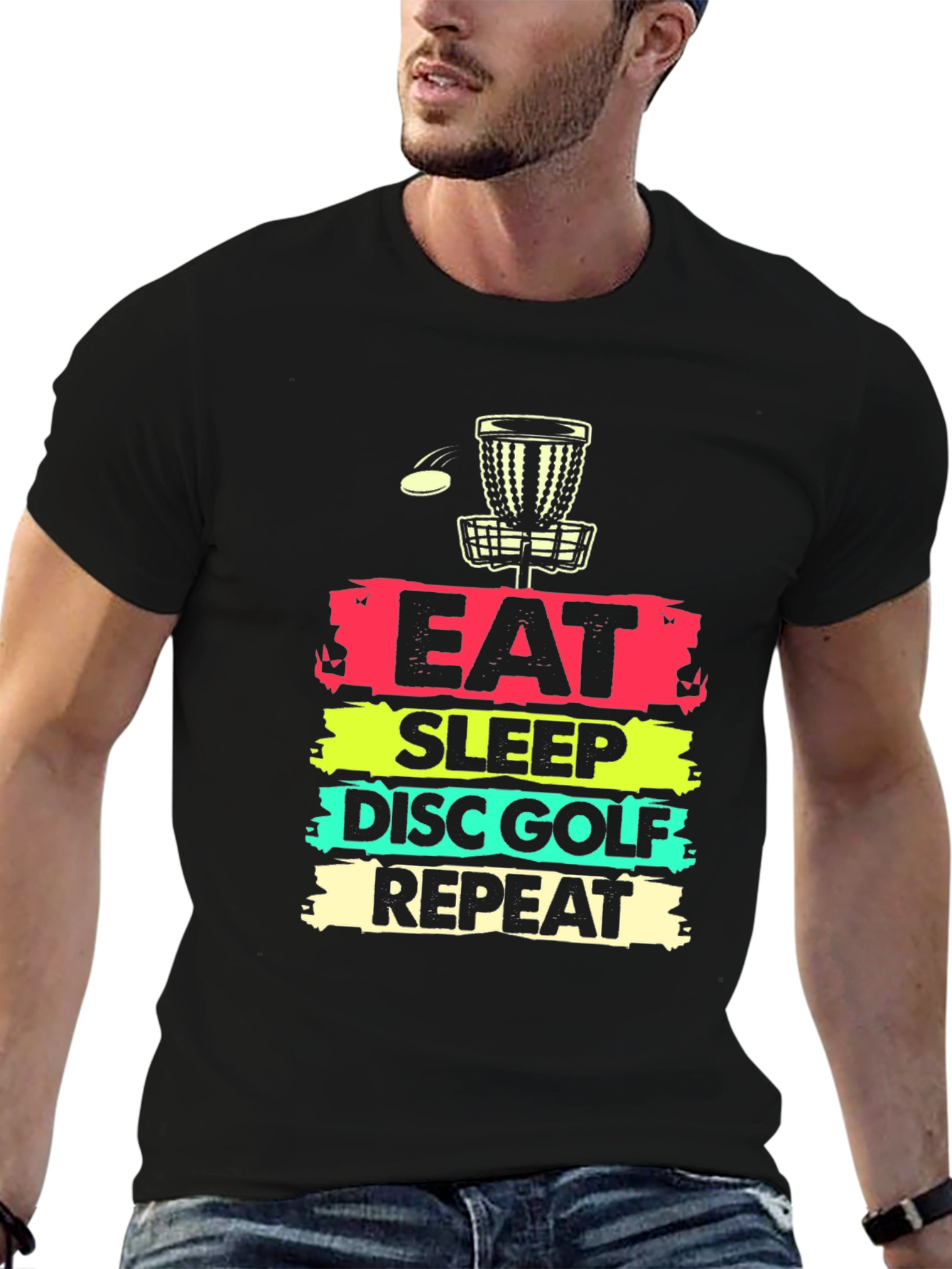 Eat Sleep Disc Golf Repeat T-Shirt