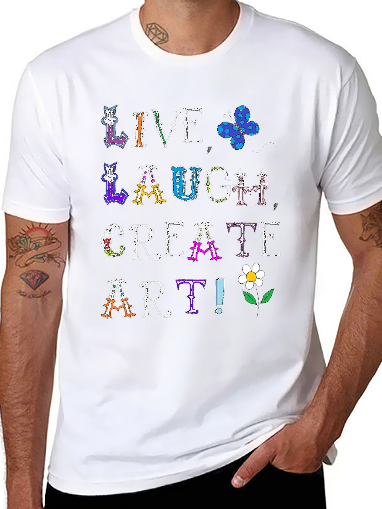Live Laugh Create Art T-Shirt