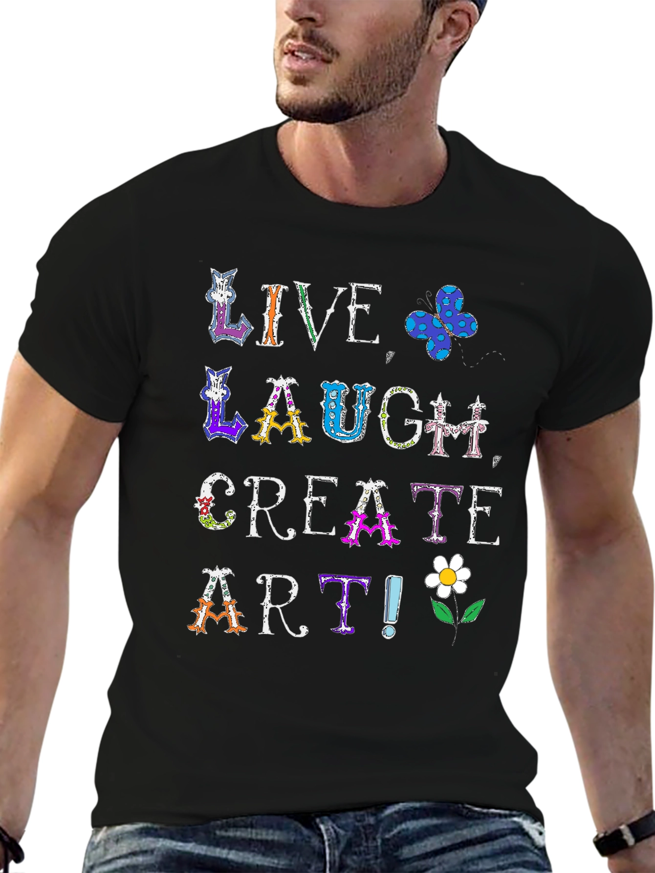 Live Laugh Create Art T-Shirt