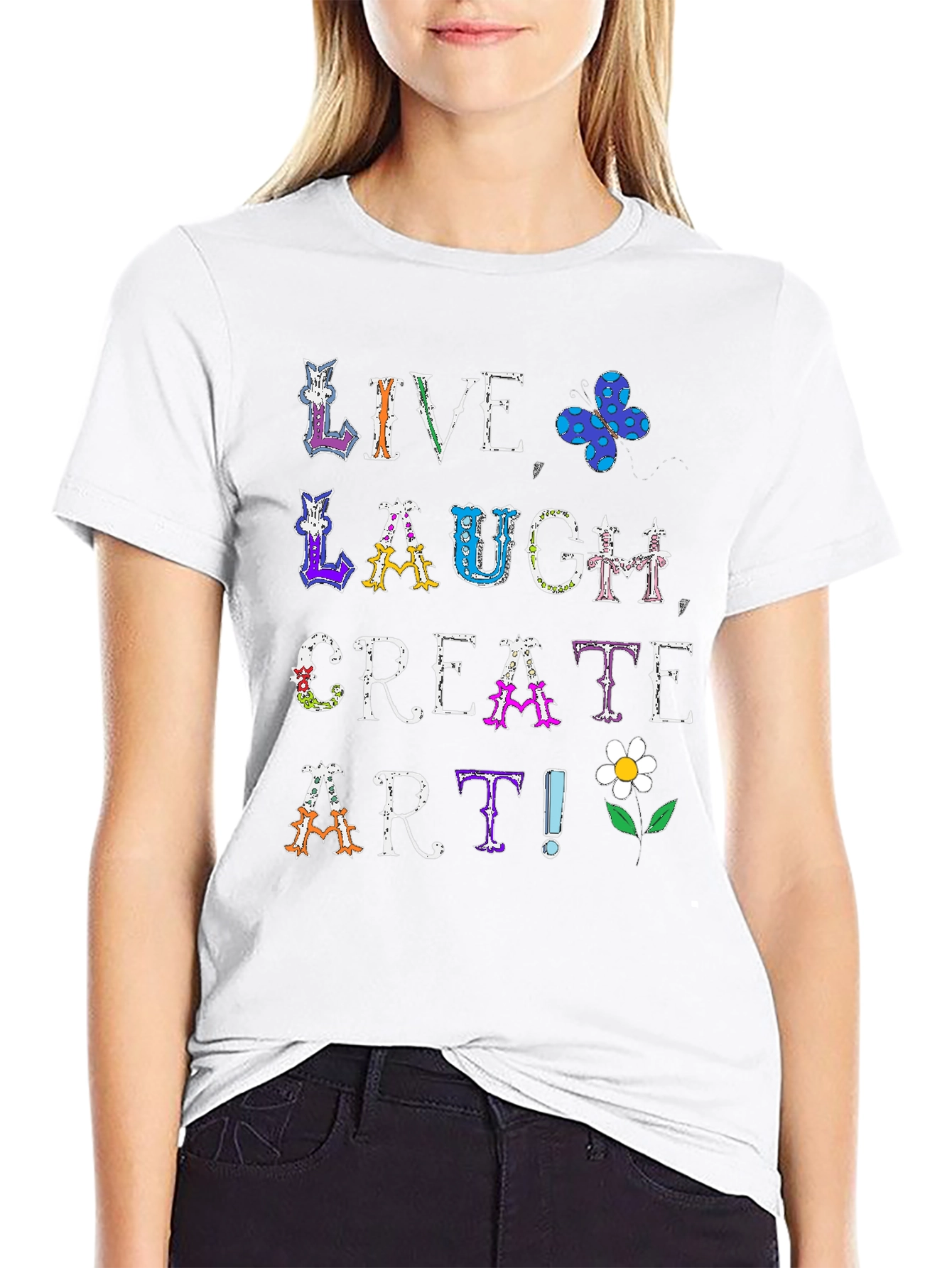 Live Laugh Create Art T-Shirt