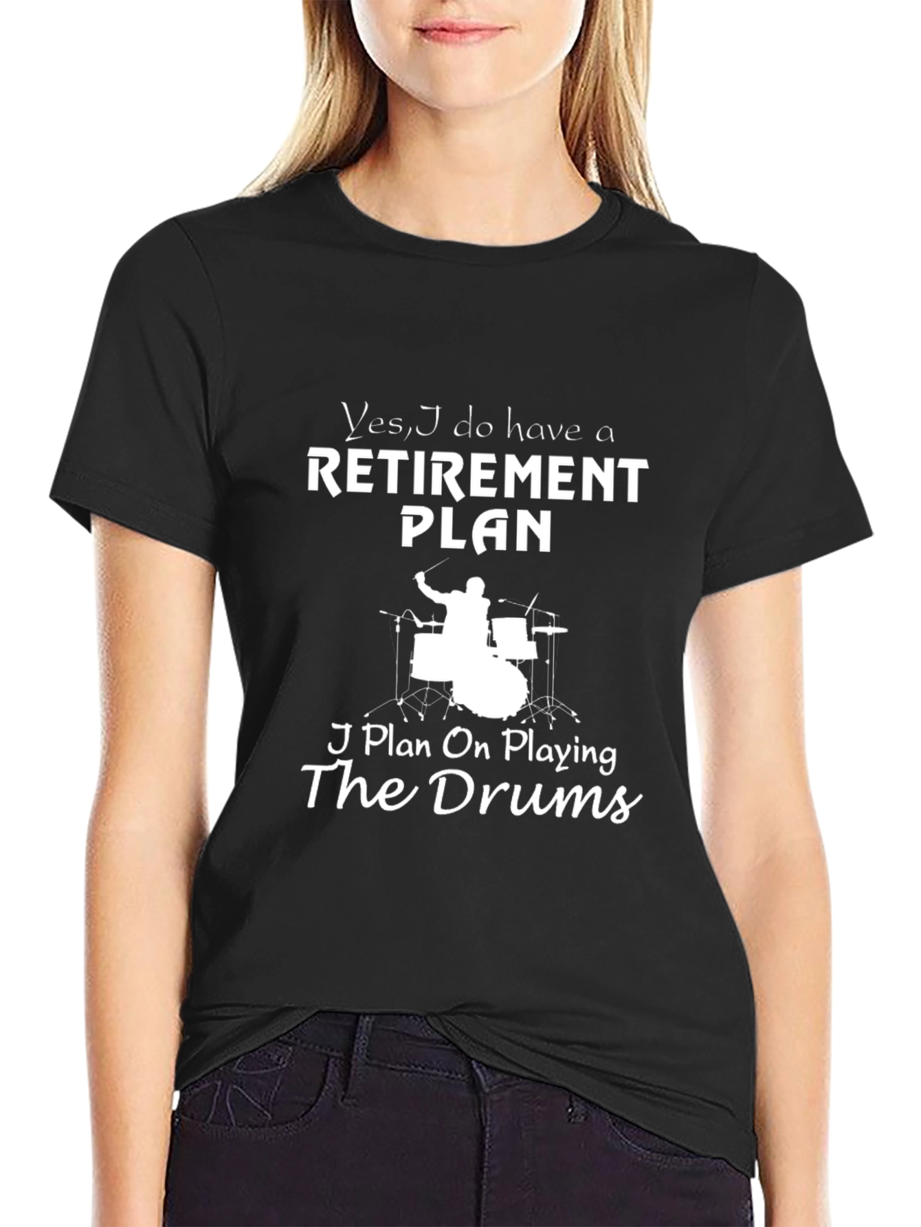 Retirement Plan Drummer T-Shirt - Funny Music Lover Gift