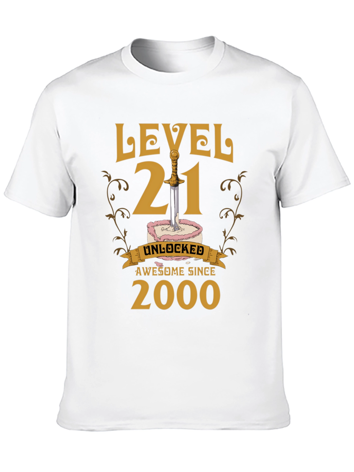 Level 21 Unlocked T-Shirt - Awesome Since 2000