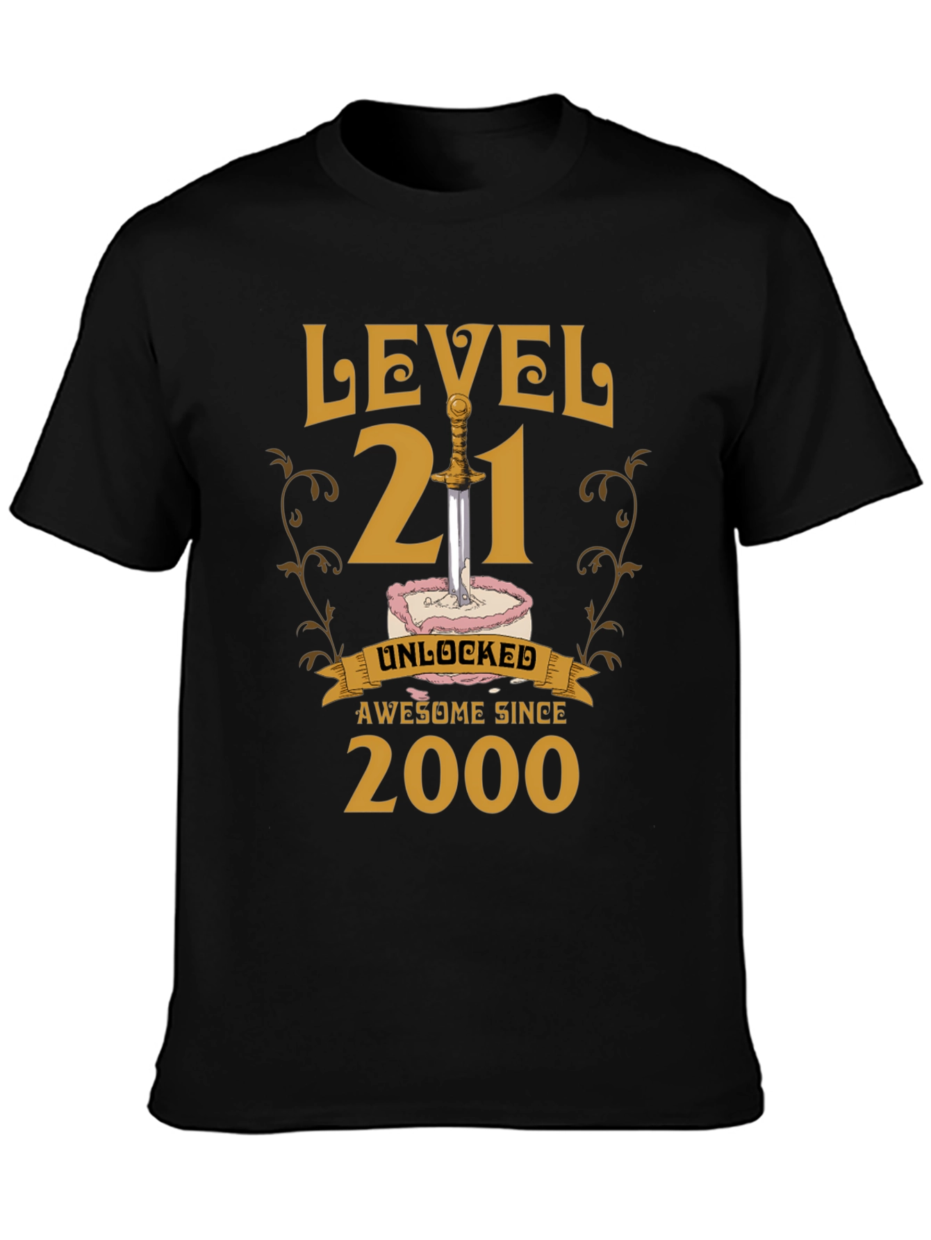Level 21 Unlocked T-Shirt - Awesome Since 2000