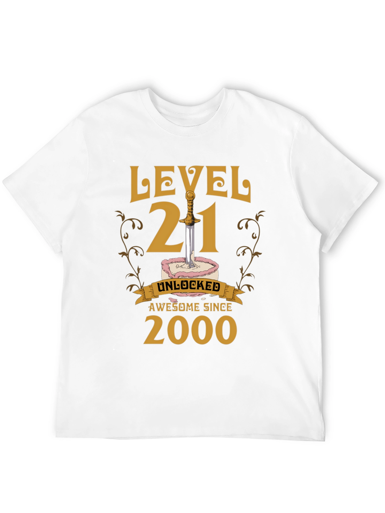 Level 21 Unlocked T-Shirt - Awesome Since 2000
