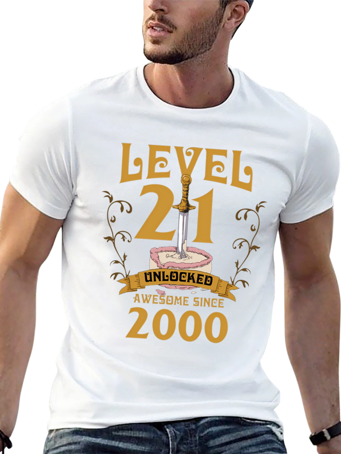Level 21 Unlocked T-Shirt - Awesome Since 2000