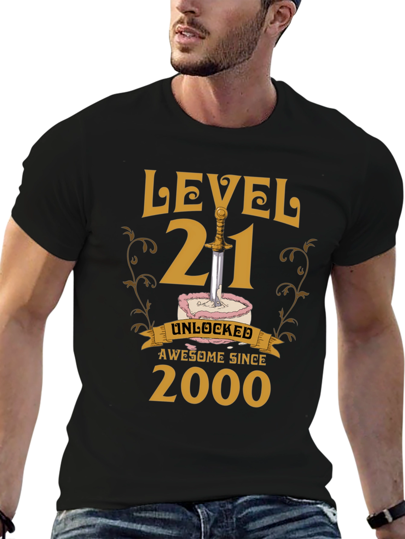 Level 21 Unlocked T-Shirt - Awesome Since 2000