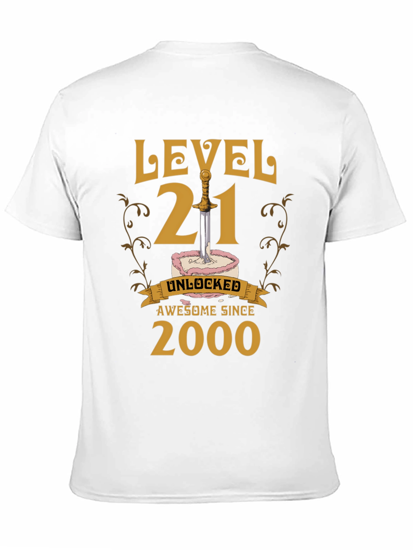 Level 21 Unlocked T-Shirt - Awesome Since 2000